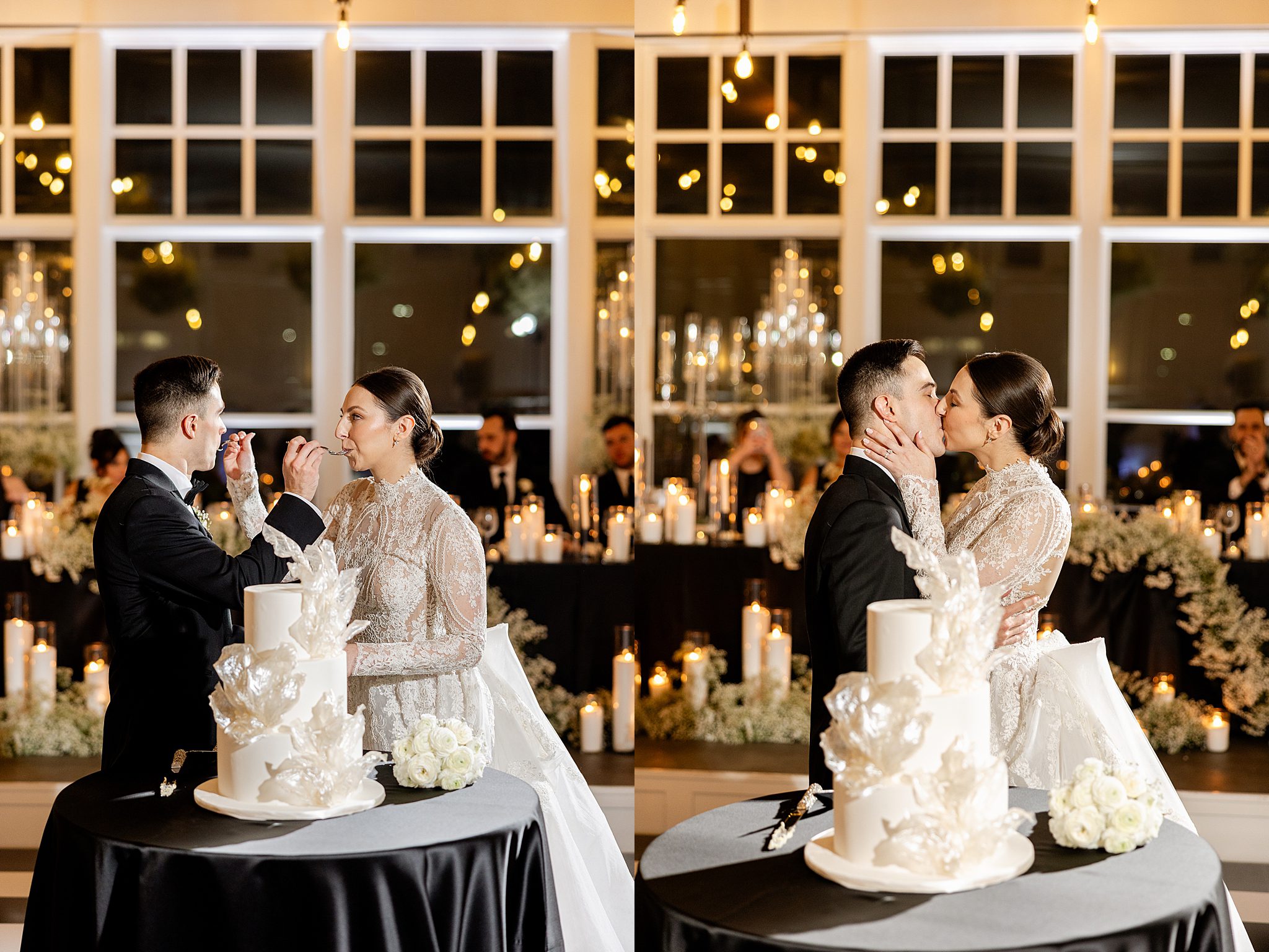 Alessia & Duncan's winter wedding photos at The Crawford in Naperville, Illinois with Chicagoland wedding photographer Jillian Photography.