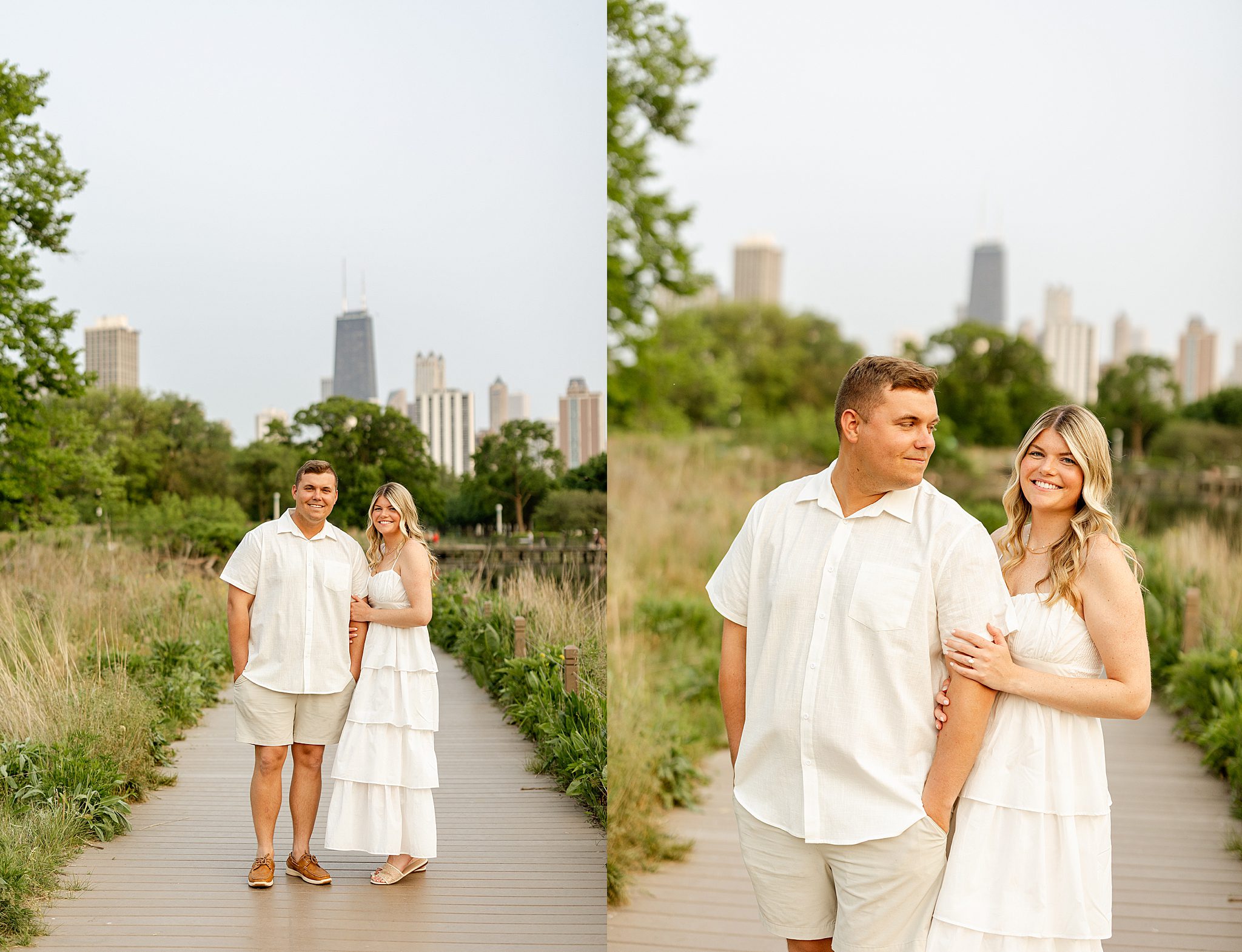 Lincoln Park & North Avenue Beach engagement photos with Chicagoland wedding photographer Jillian Photography.