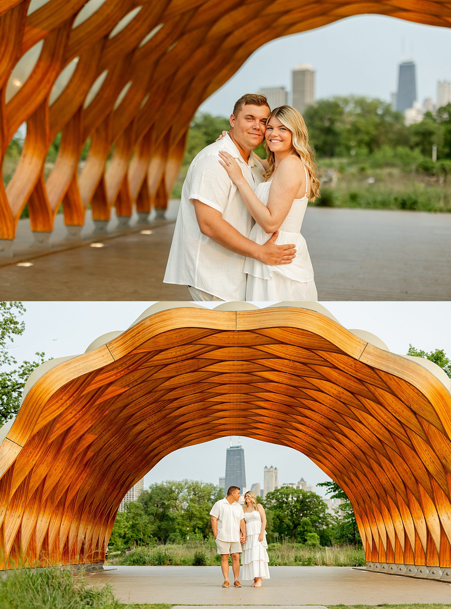 Lincoln Park & North Avenue Beach engagement photos with Chicagoland wedding photographer Jillian Photography.