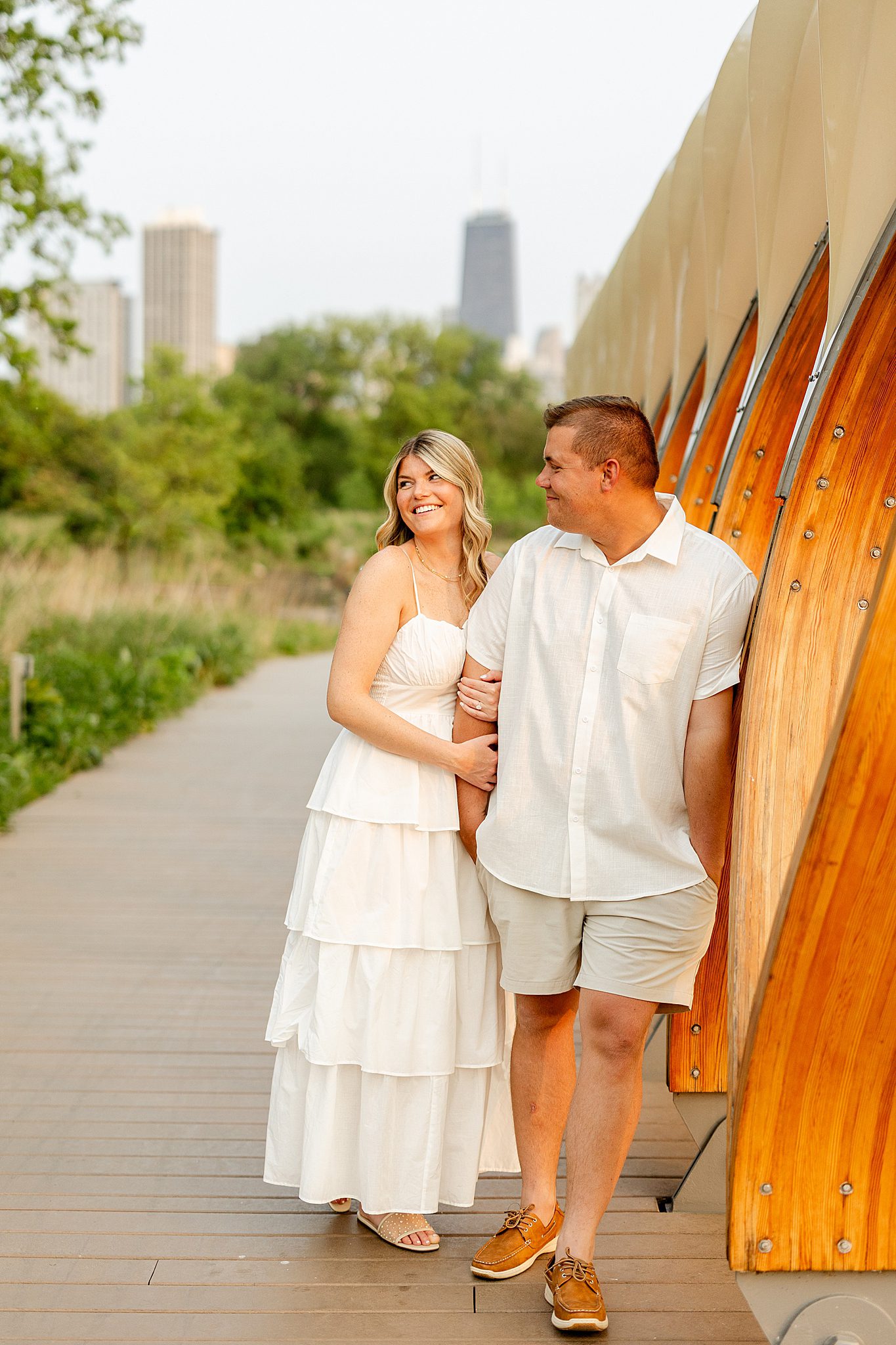 Lincoln Park & North Avenue Beach engagement photos with Chicagoland wedding photographer Jillian Photography.