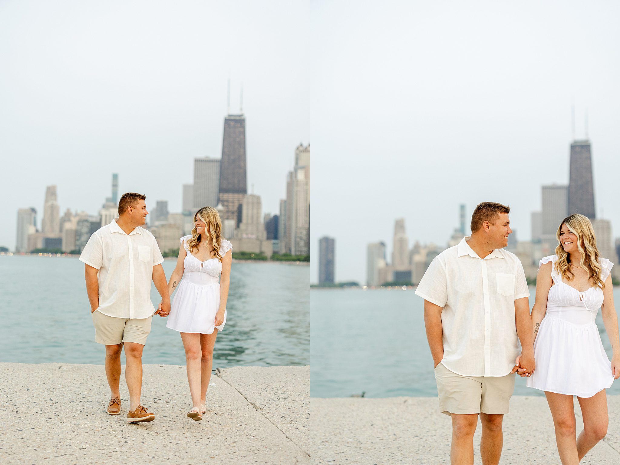 Lincoln Park & North Avenue Beach engagement photos with Chicagoland wedding photographer Jillian Photography.