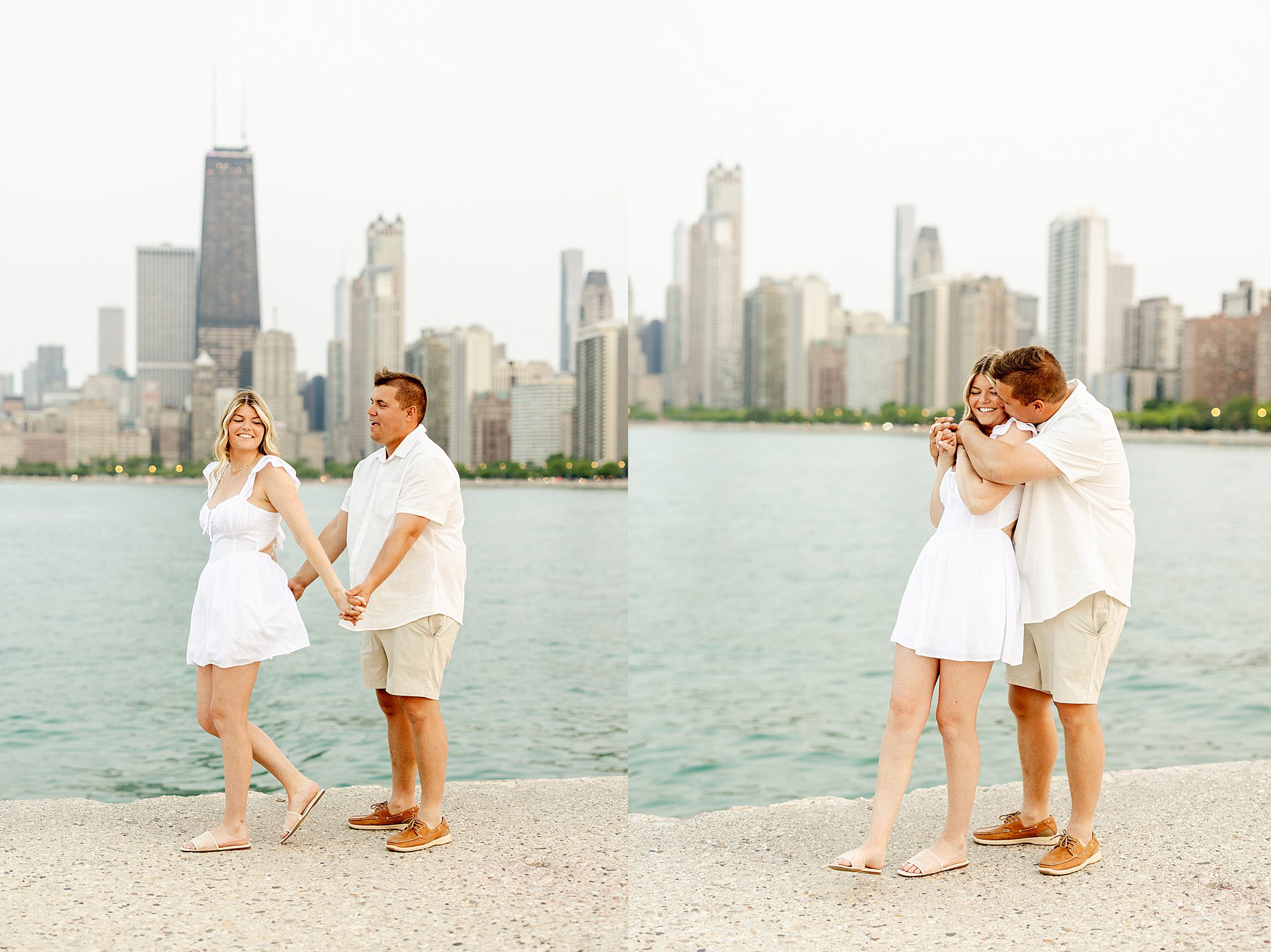 Lincoln Park & North Avenue Beach engagement photos with Chicagoland wedding photographer Jillian Photography.
