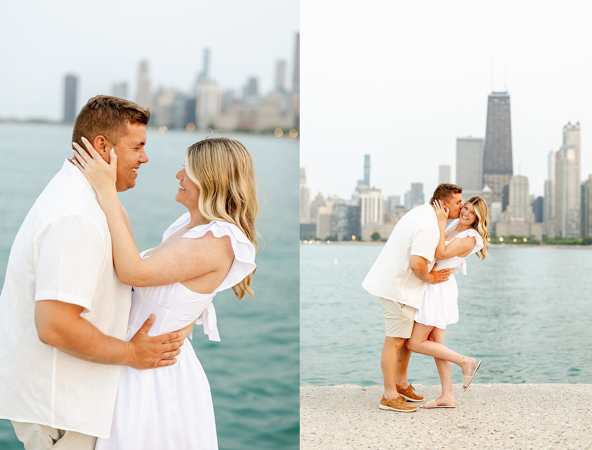 Lincoln Park & North Avenue Beach engagement photos with Chicagoland wedding photographer Jillian Photography.
