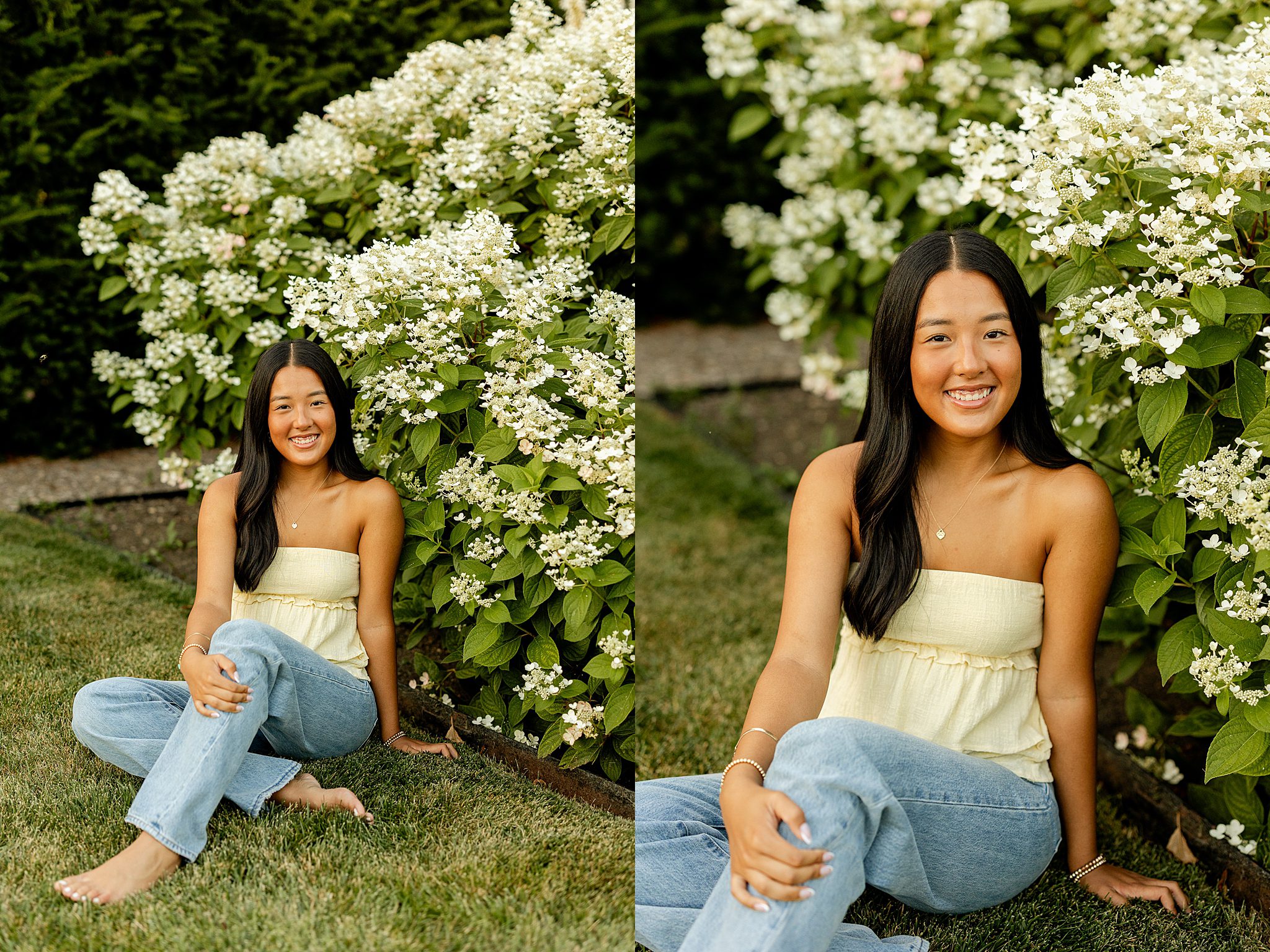 Twin senior photos at Cantigny Park and St. James Forest Preserve with Chicagoland senior photographer Jillian Photography.