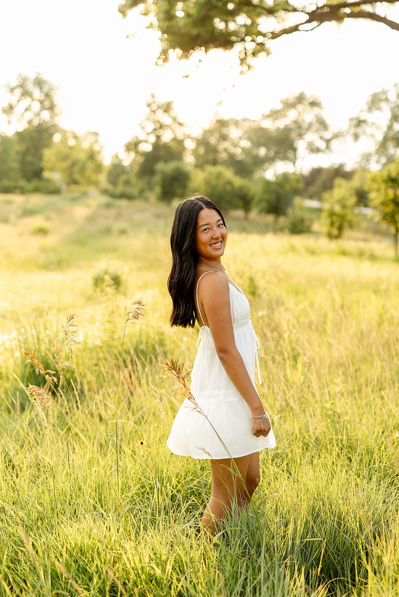 Twin senior photos at Cantigny Park and St. James Forest Preserve with Chicagoland senior photographer Jillian Photography.