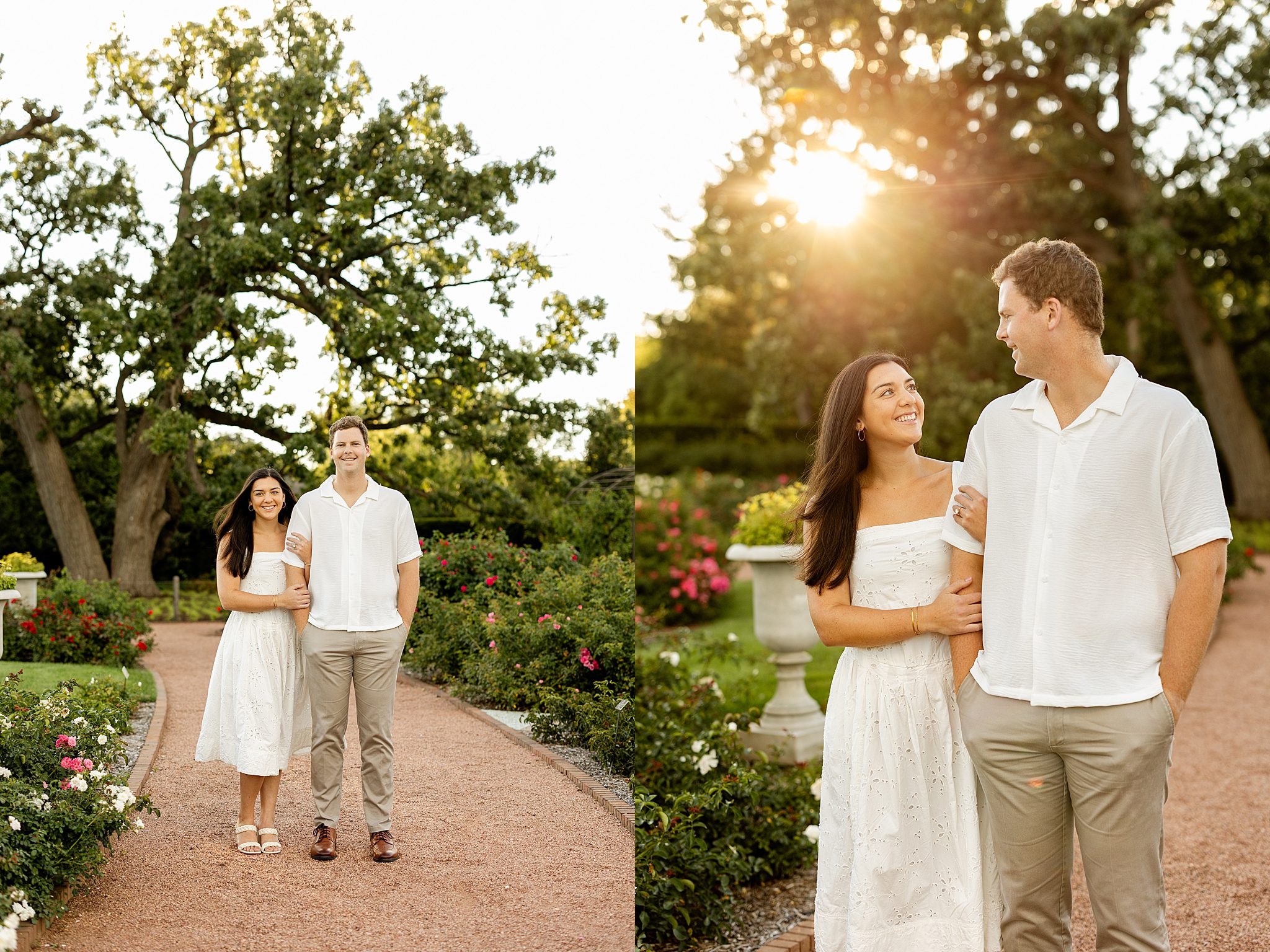 Cantigny Park engagement photos with Chicagoland engagement and wedding photographer Jillian Photography.