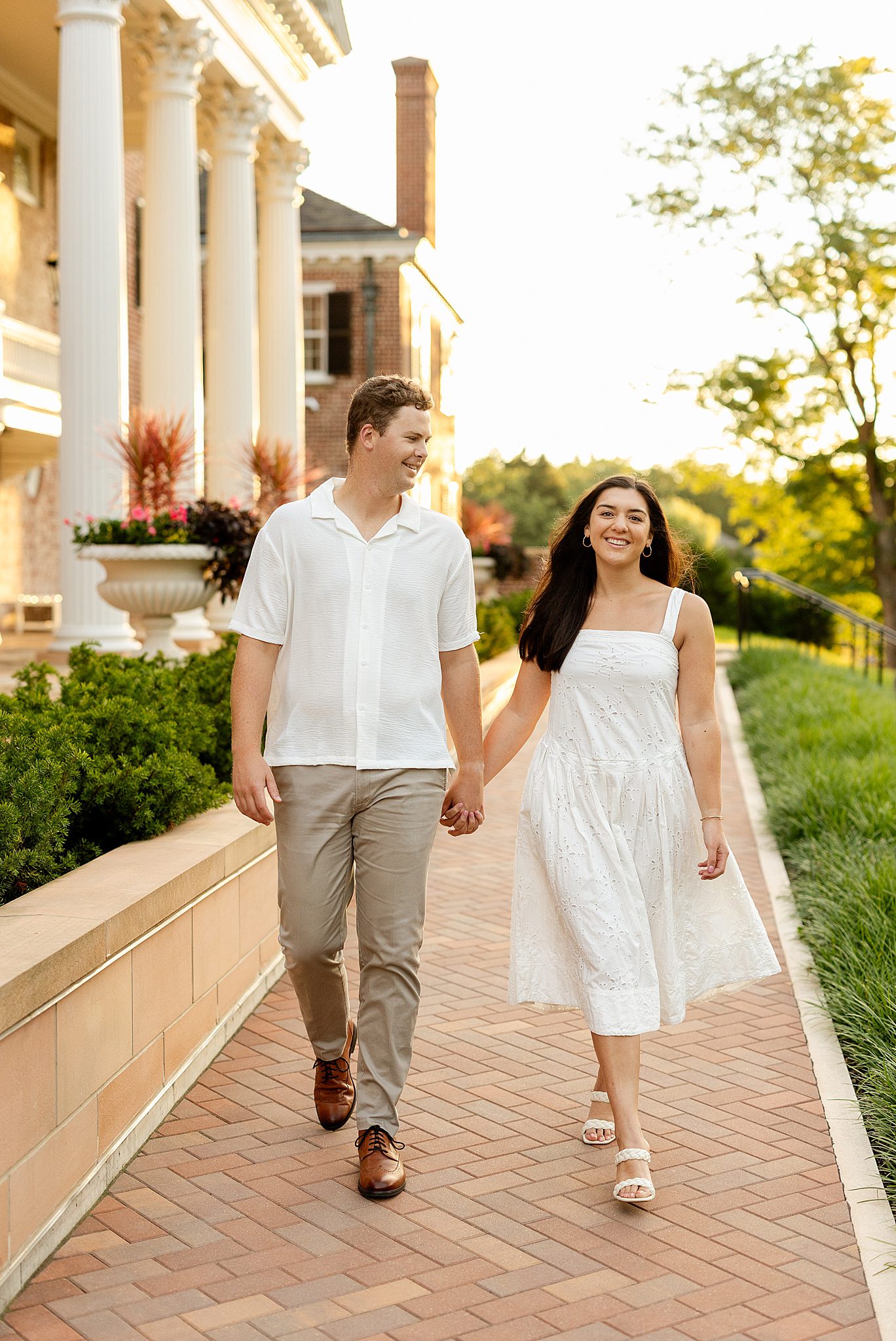 Cantigny Park engagement photos with Chicagoland engagement and wedding photographer Jillian Photography.