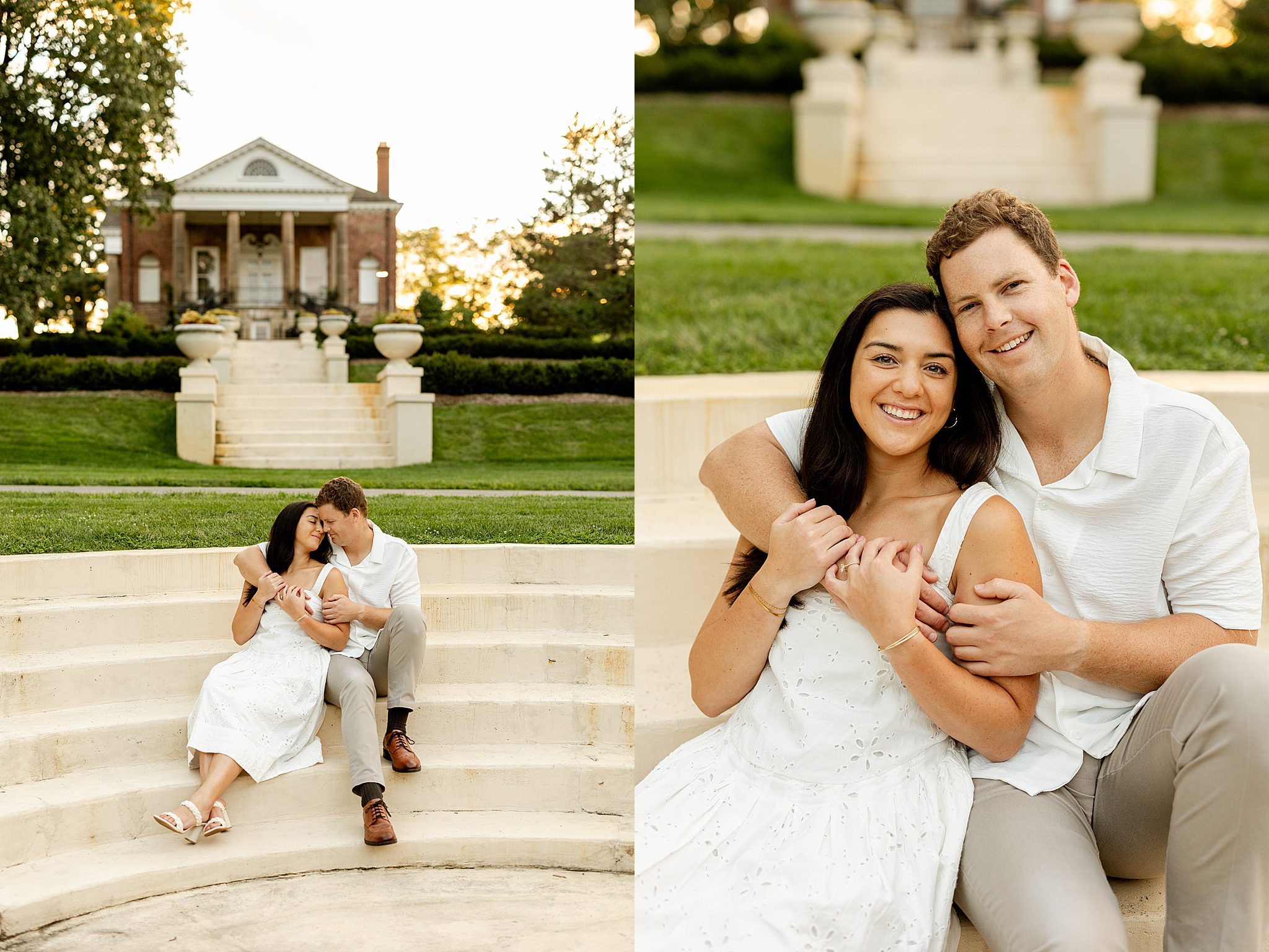 Cantigny Park engagement photos with Chicagoland engagement and wedding photographer Jillian Photography.