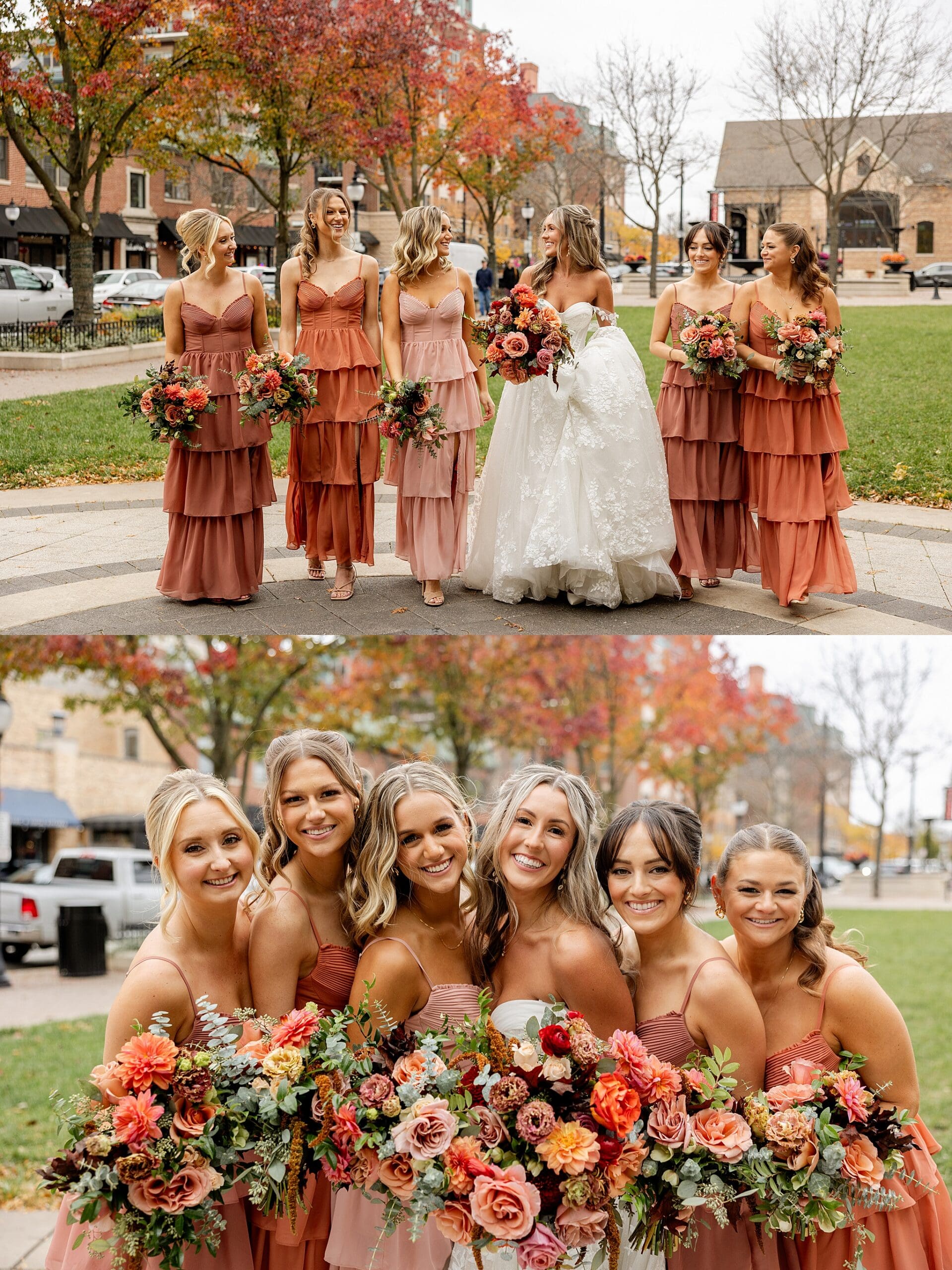 Fall Metropolis Ballroom wedding day in Arlington Heights, Illinois with Chicagoland wedding photographer Jillian Photography.