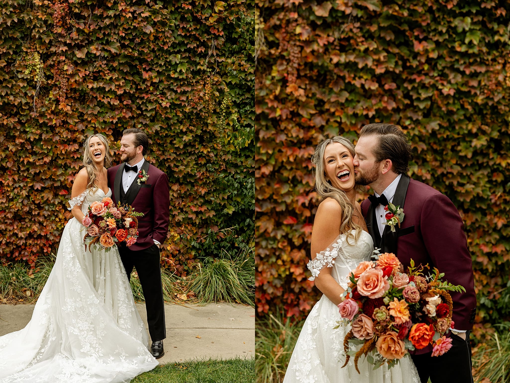 Fall Metropolis Ballroom wedding day in Arlington Heights, Illinois with Chicagoland wedding photographer Jillian Photography.