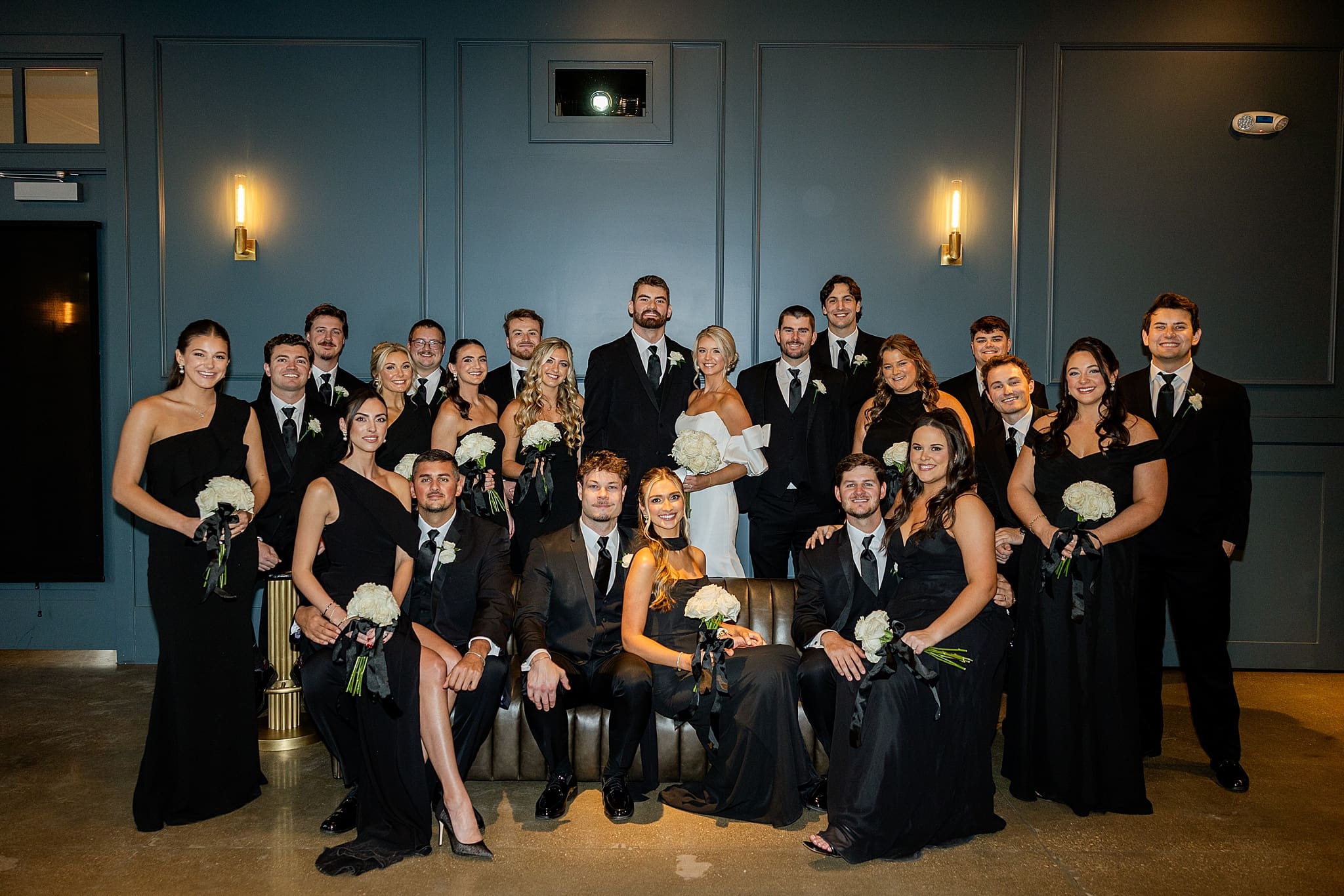 Winter wedding day at The Crawford in Naperville, Illinois with Chicagoland wedding photographer Jillian Photography.