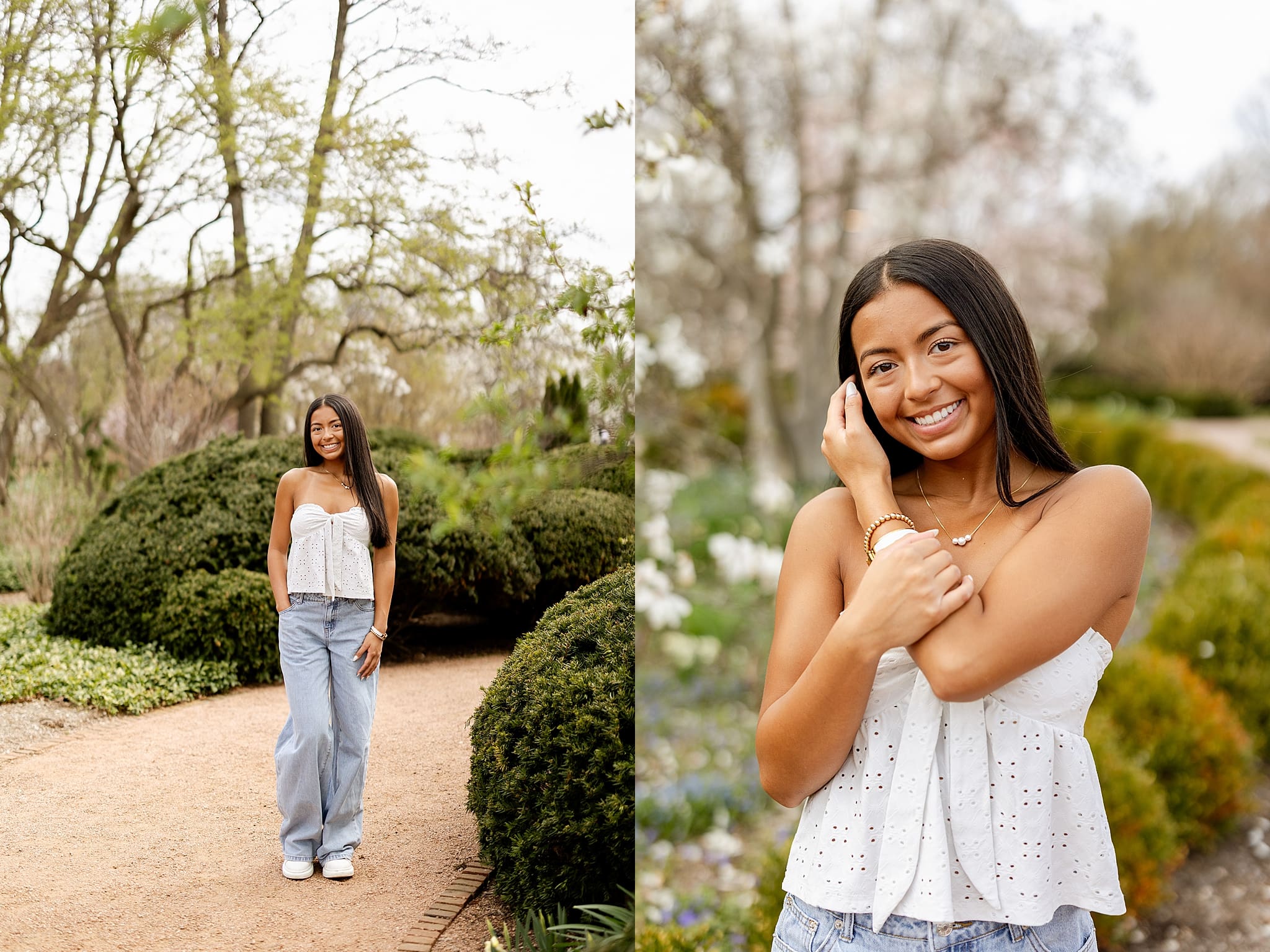 Spring Cantigny Park senior photos + inspiration for your Cantigny senior photos with Chicagoland senior photographer Jillian Photography.