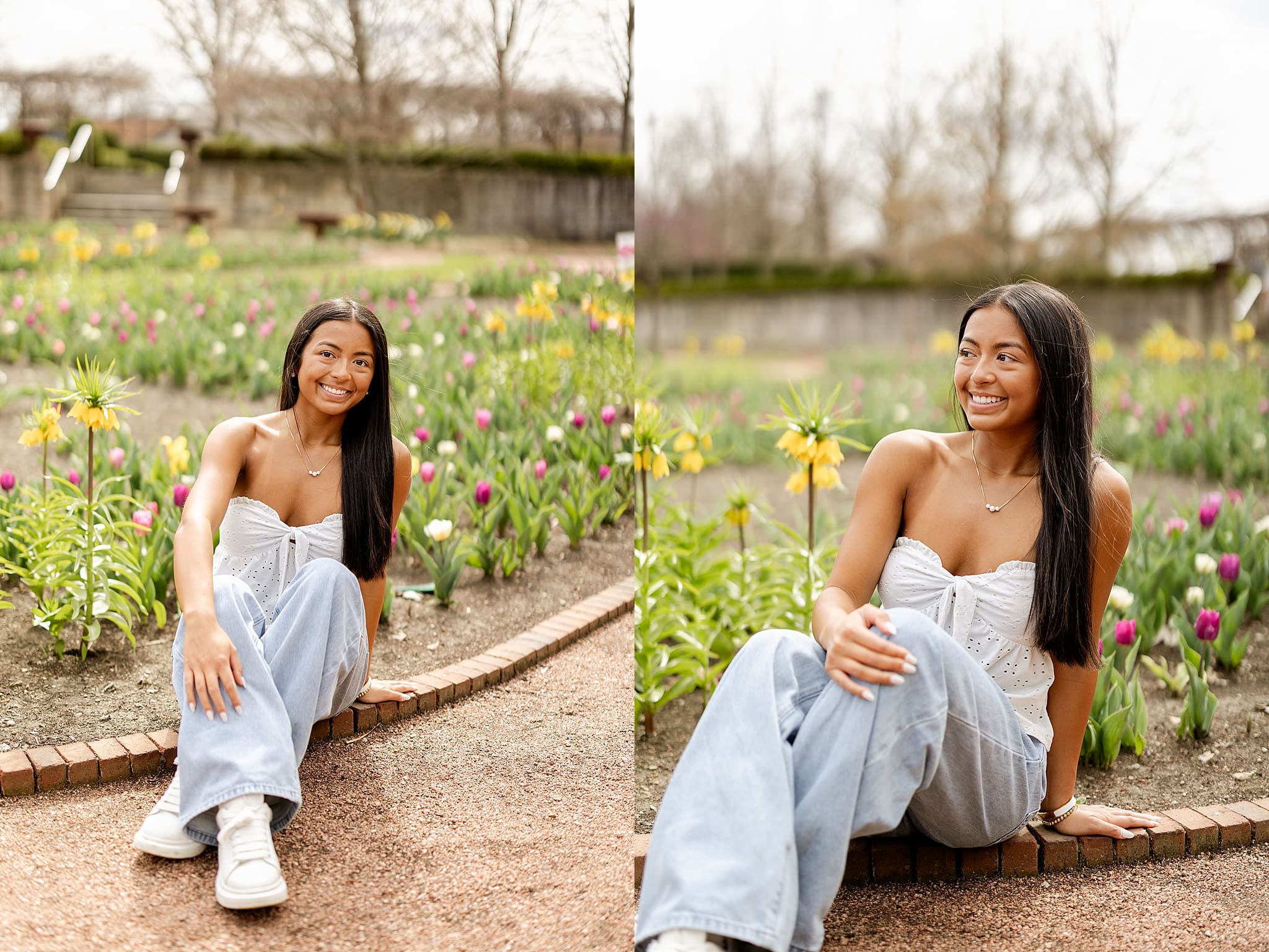 Spring Cantigny Park senior photos + inspiration for your Cantigny senior photos with Chicagoland senior photographer Jillian Photography.