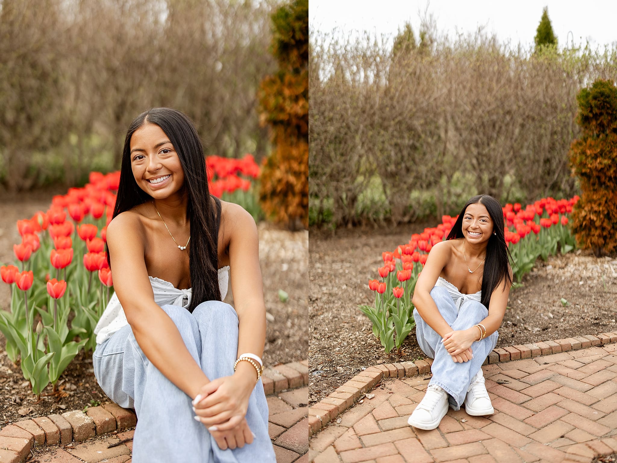 Spring Cantigny Park senior photos + inspiration for your Cantigny senior photos with Chicagoland senior photographer Jillian Photography.