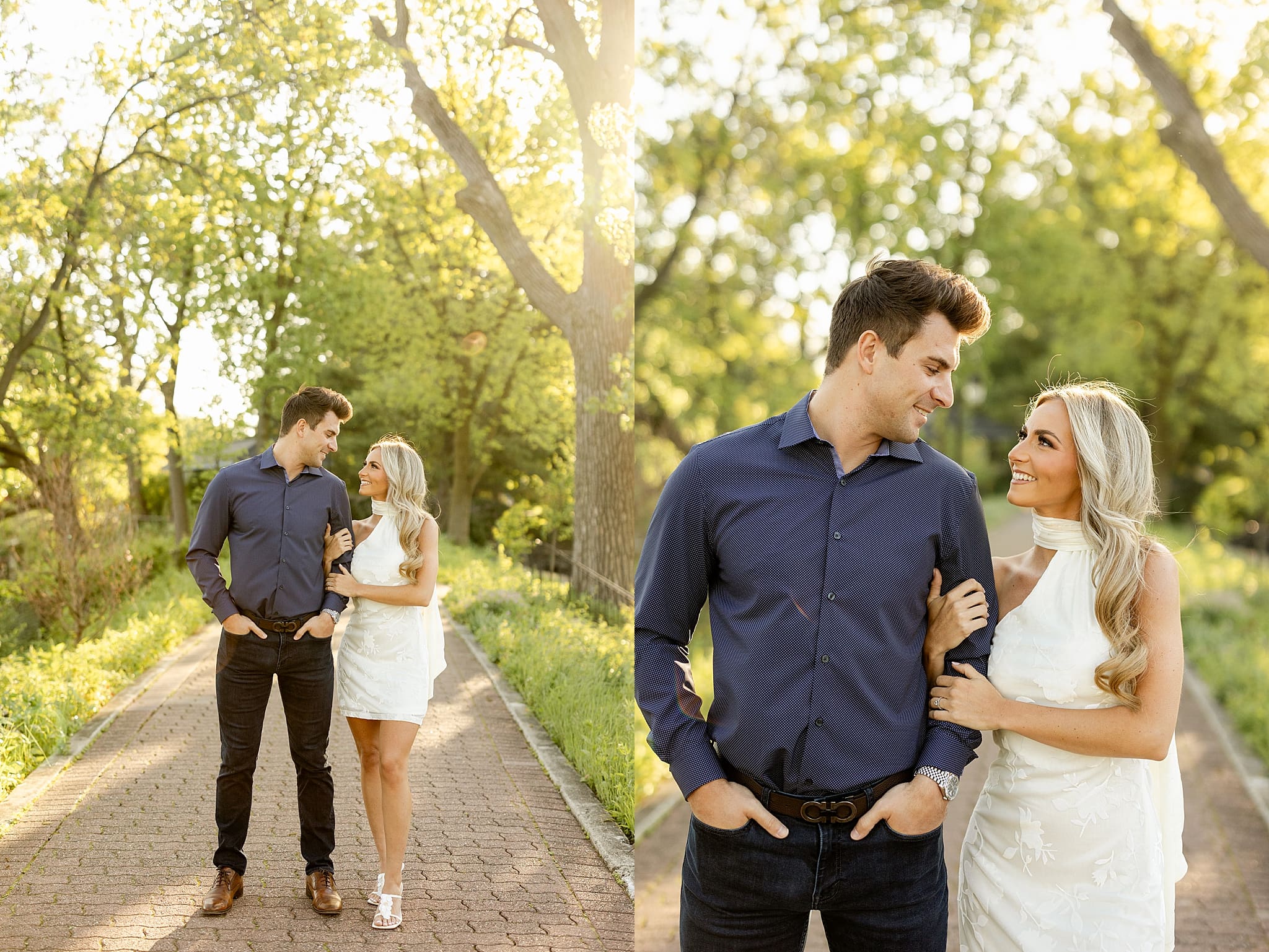 Featuring Allison & Anthony's downtown Naperville engagement photos with Chicagoland engagement and wedding photographer Jillian Photography.