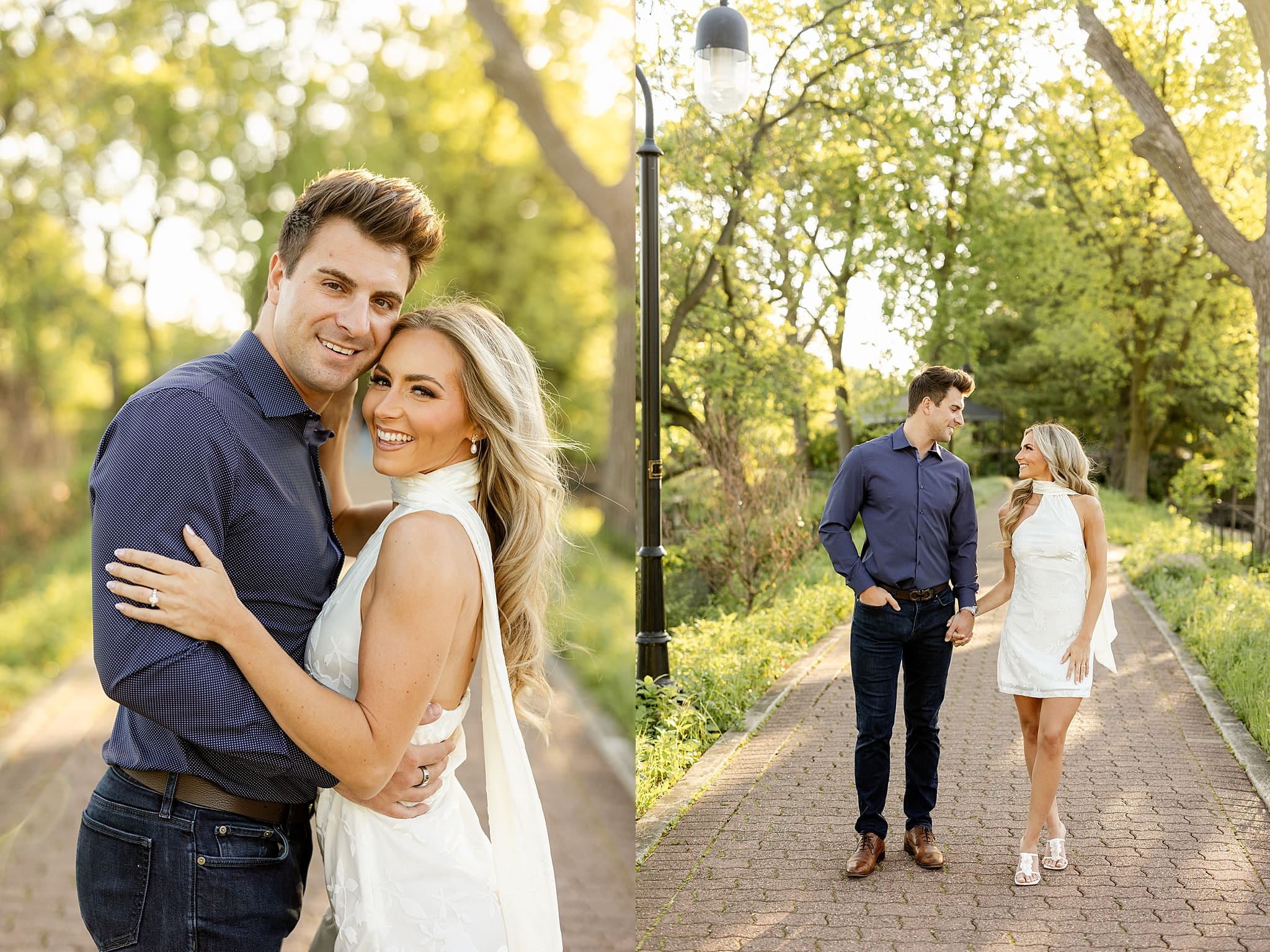 Featuring Allison & Anthony's downtown Naperville engagement photos with Chicagoland engagement and wedding photographer Jillian Photography.