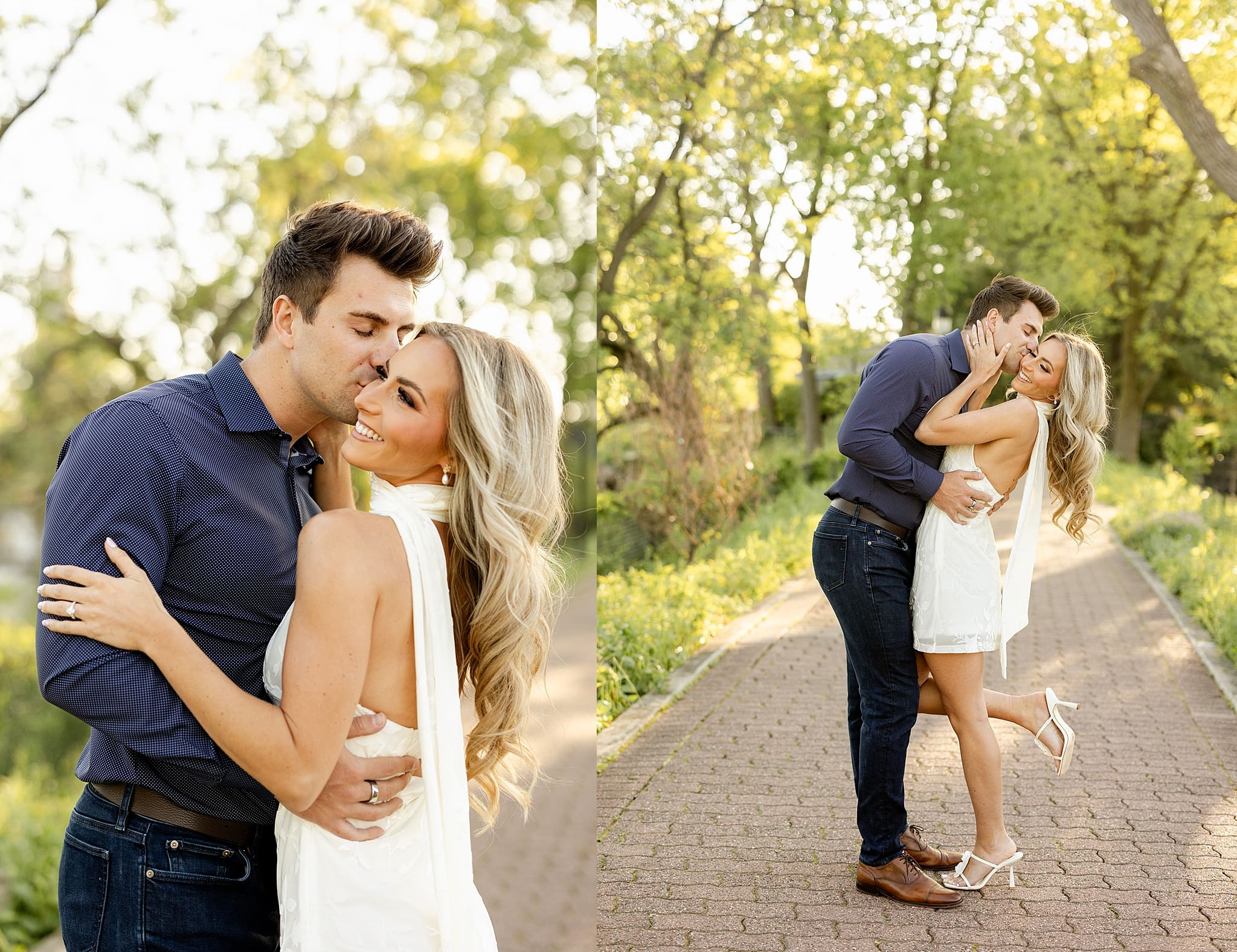 Featuring Allison & Anthony's downtown Naperville engagement photos with Chicagoland engagement and wedding photographer Jillian Photography.