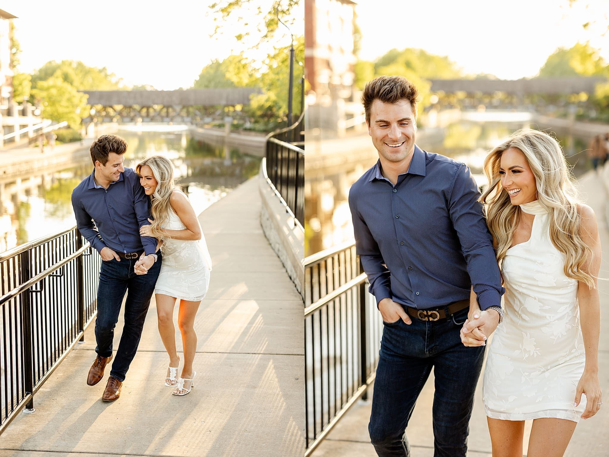 Featuring Allison & Anthony's downtown Naperville engagement photos with Chicagoland engagement and wedding photographer Jillian Photography.