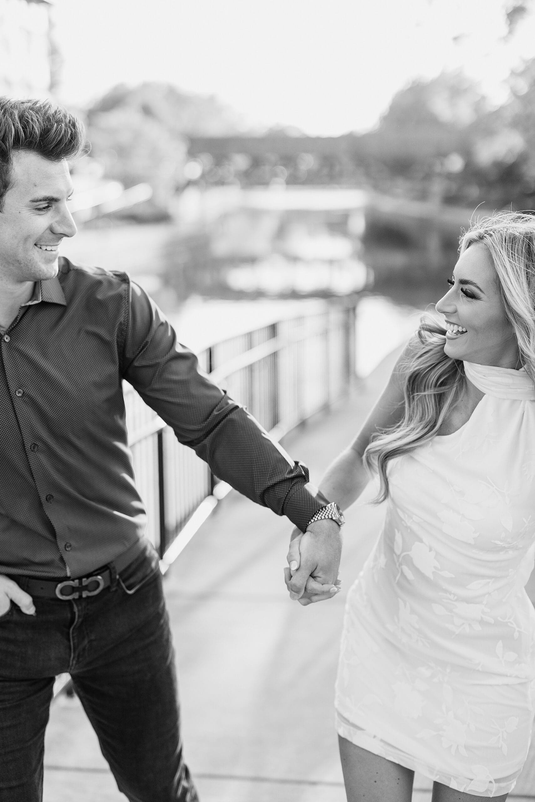 Featuring Allison & Anthony's downtown Naperville engagement photos with Chicagoland engagement and wedding photographer Jillian Photography.