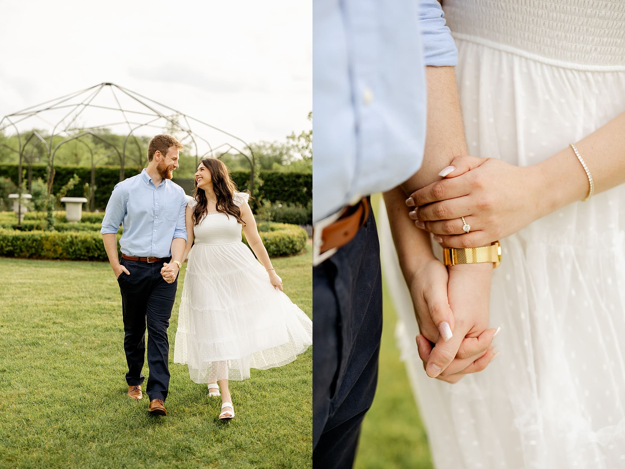 Featuring Luci & Joe's spring Cantigny Park engagement photos with Chicagoland engagement and wedding photographer Jillian Photography.