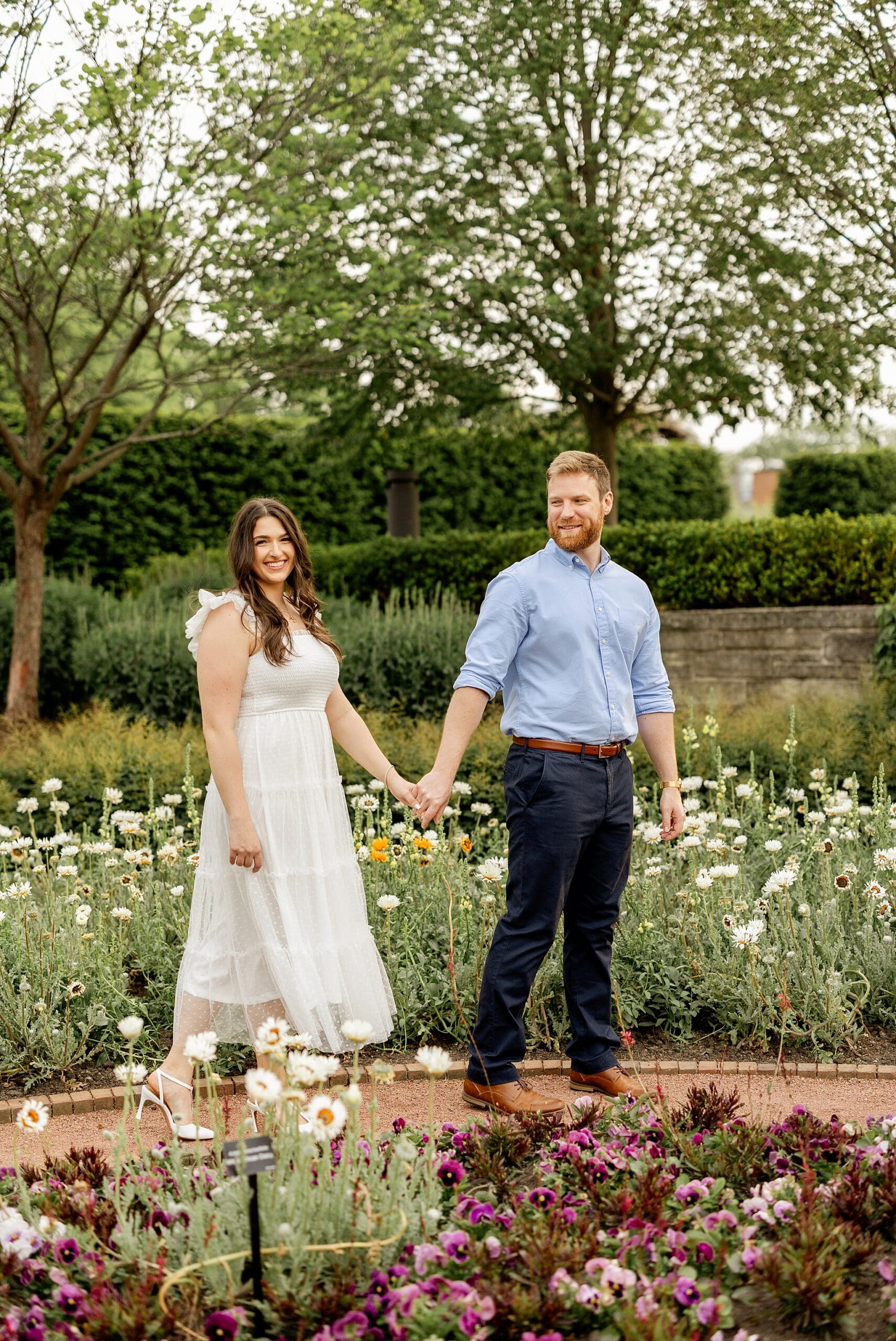 Featuring Luci & Joe's spring Cantigny Park engagement photos with Chicagoland engagement and wedding photographer Jillian Photography.