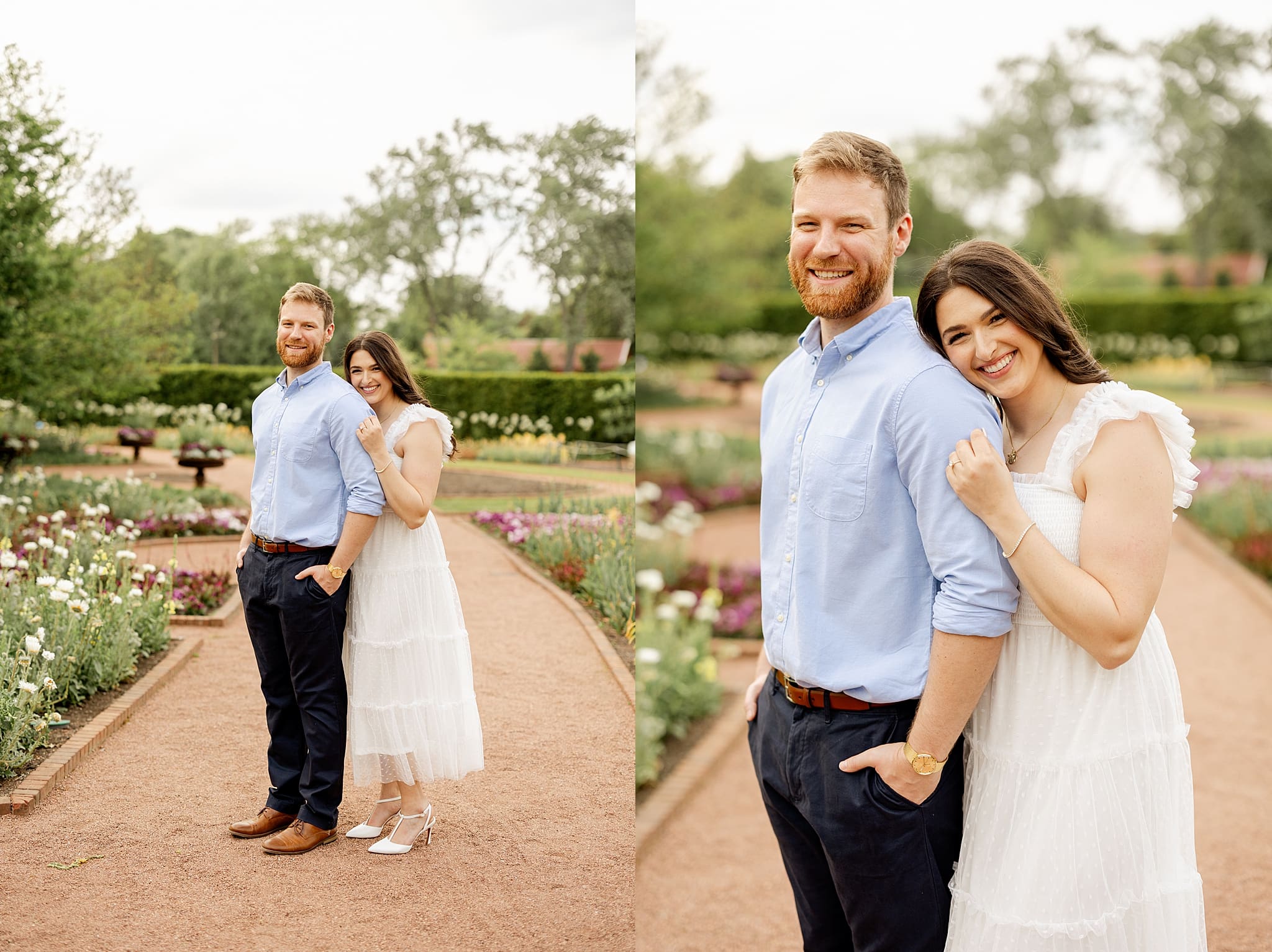 Featuring Luci & Joe's spring Cantigny Park engagement photos with Chicagoland engagement and wedding photographer Jillian Photography.