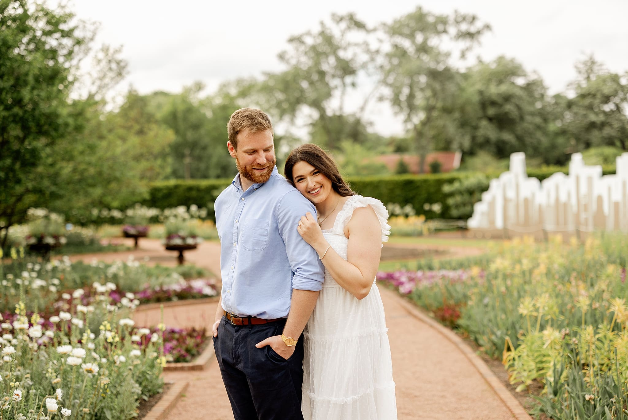 Featuring Luci & Joe's spring Cantigny Park engagement photos with Chicagoland engagement and wedding photographer Jillian Photography.