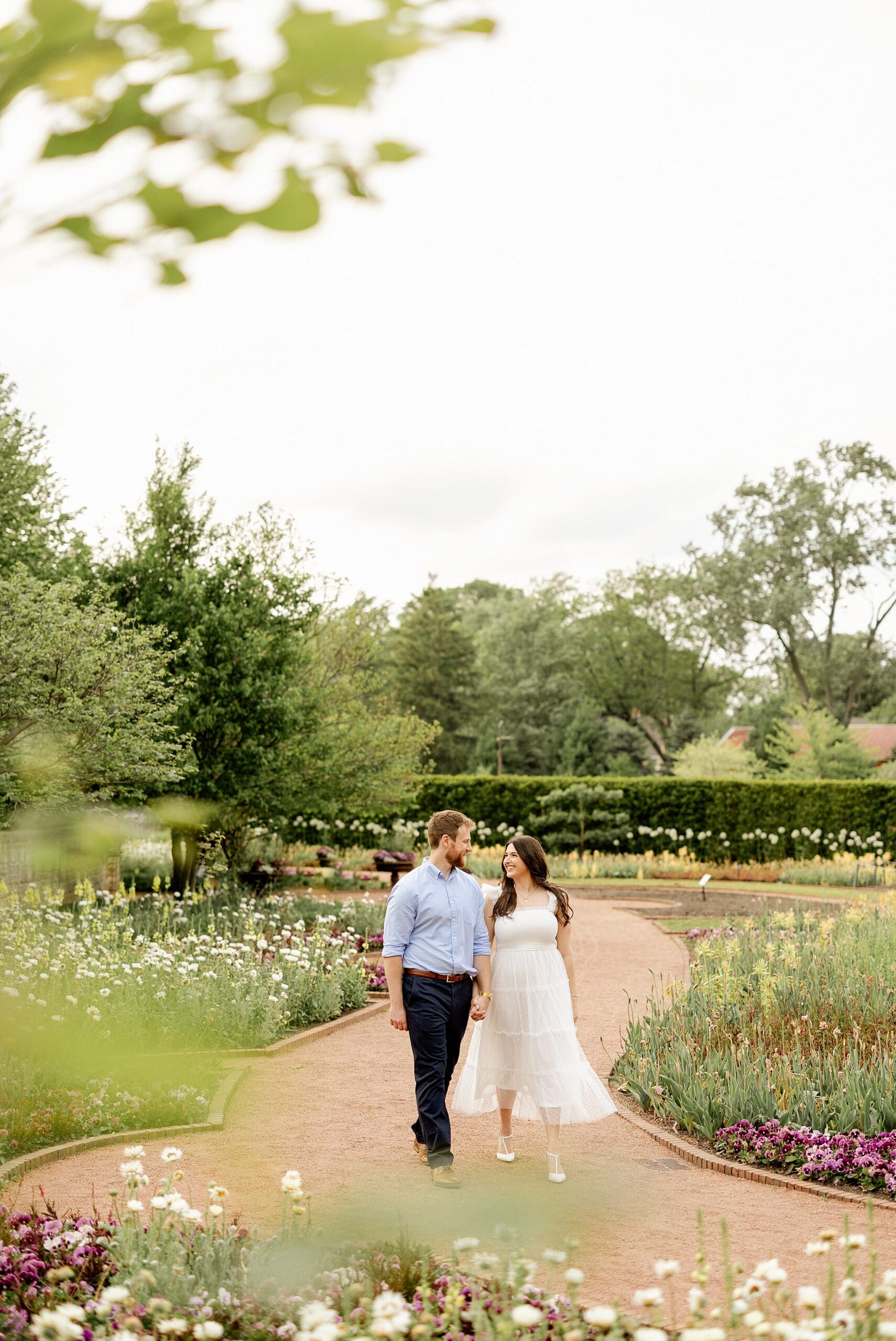 Featuring Luci & Joe's spring Cantigny Park engagement photos with Chicagoland engagement and wedding photographer Jillian Photography.