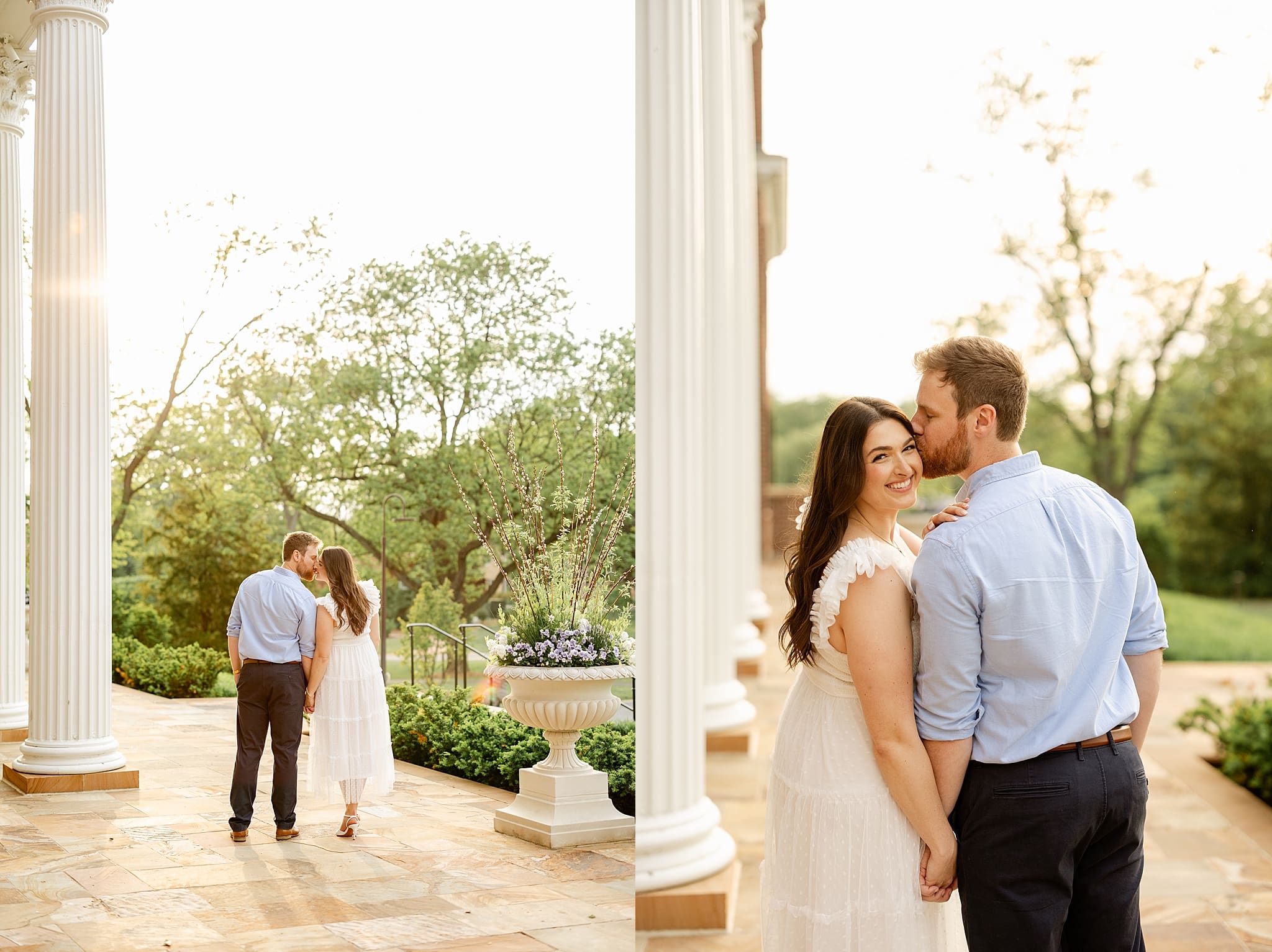 Featuring Luci & Joe's spring Cantigny Park engagement photos with Chicagoland engagement and wedding photographer Jillian Photography.