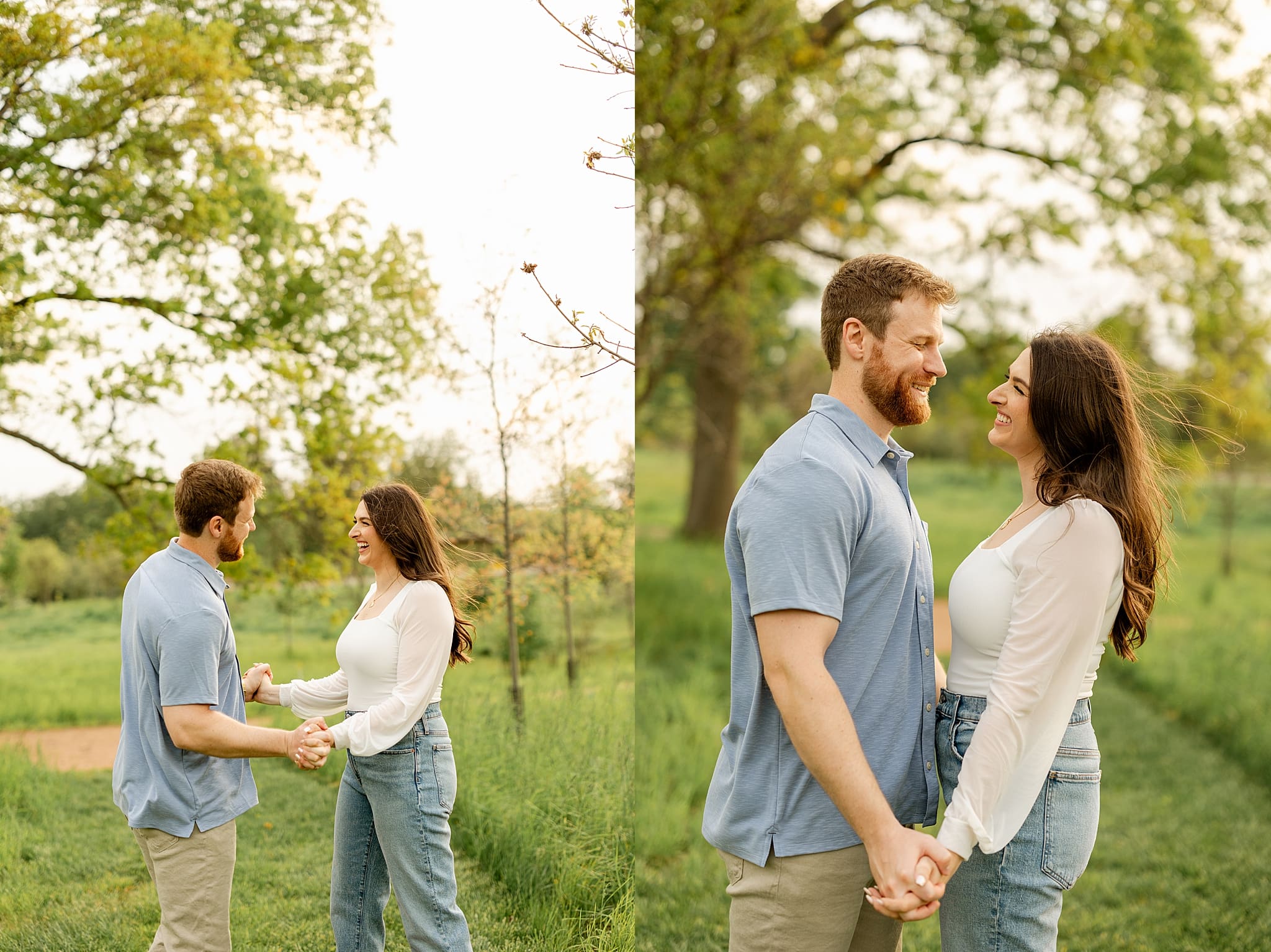 Featuring Luci & Joe's spring Cantigny Park engagement photos with Chicagoland engagement and wedding photographer Jillian Photography.