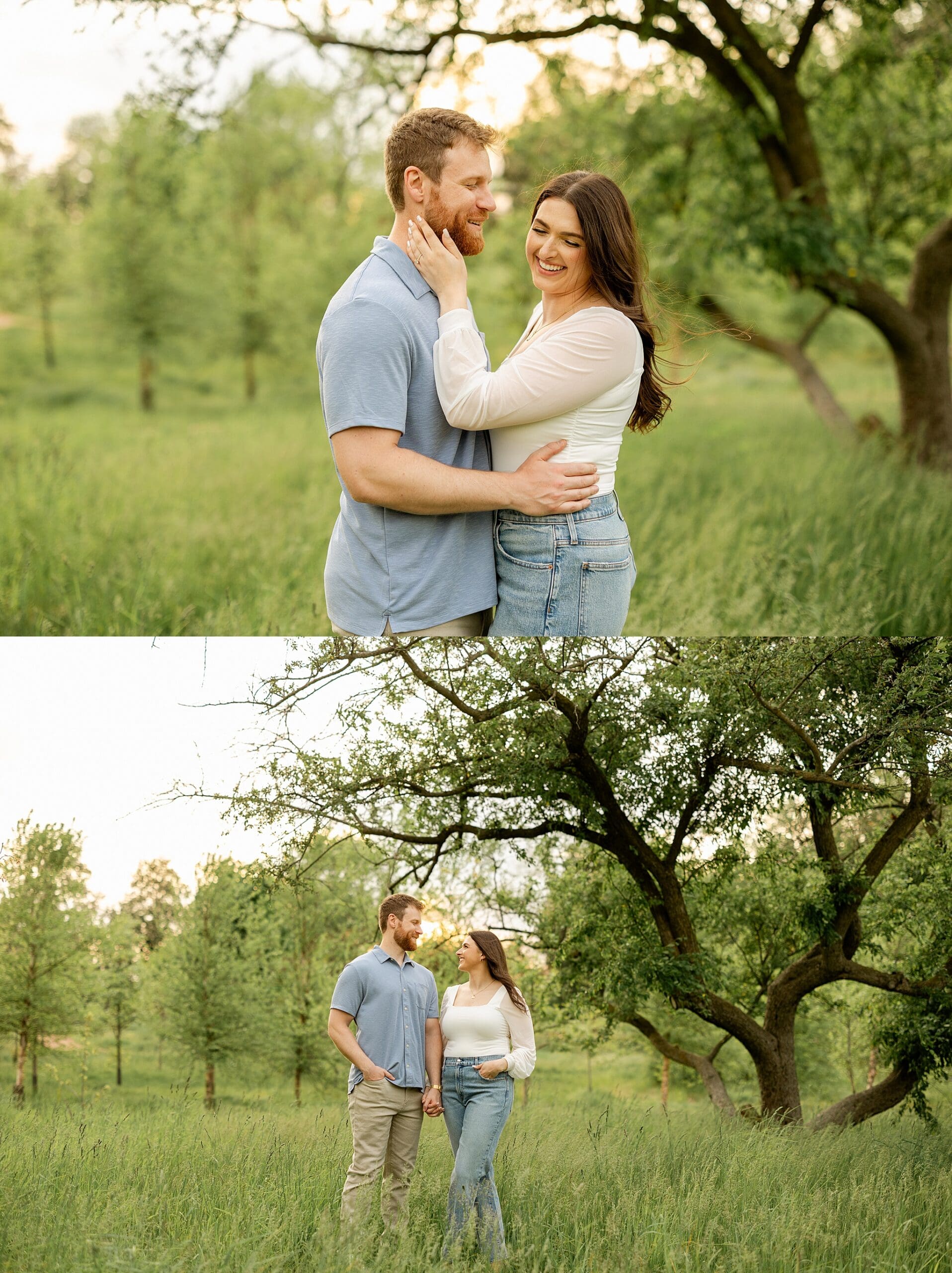 Featuring Luci & Joe's spring Cantigny Park engagement photos with Chicagoland engagement and wedding photographer Jillian Photography.