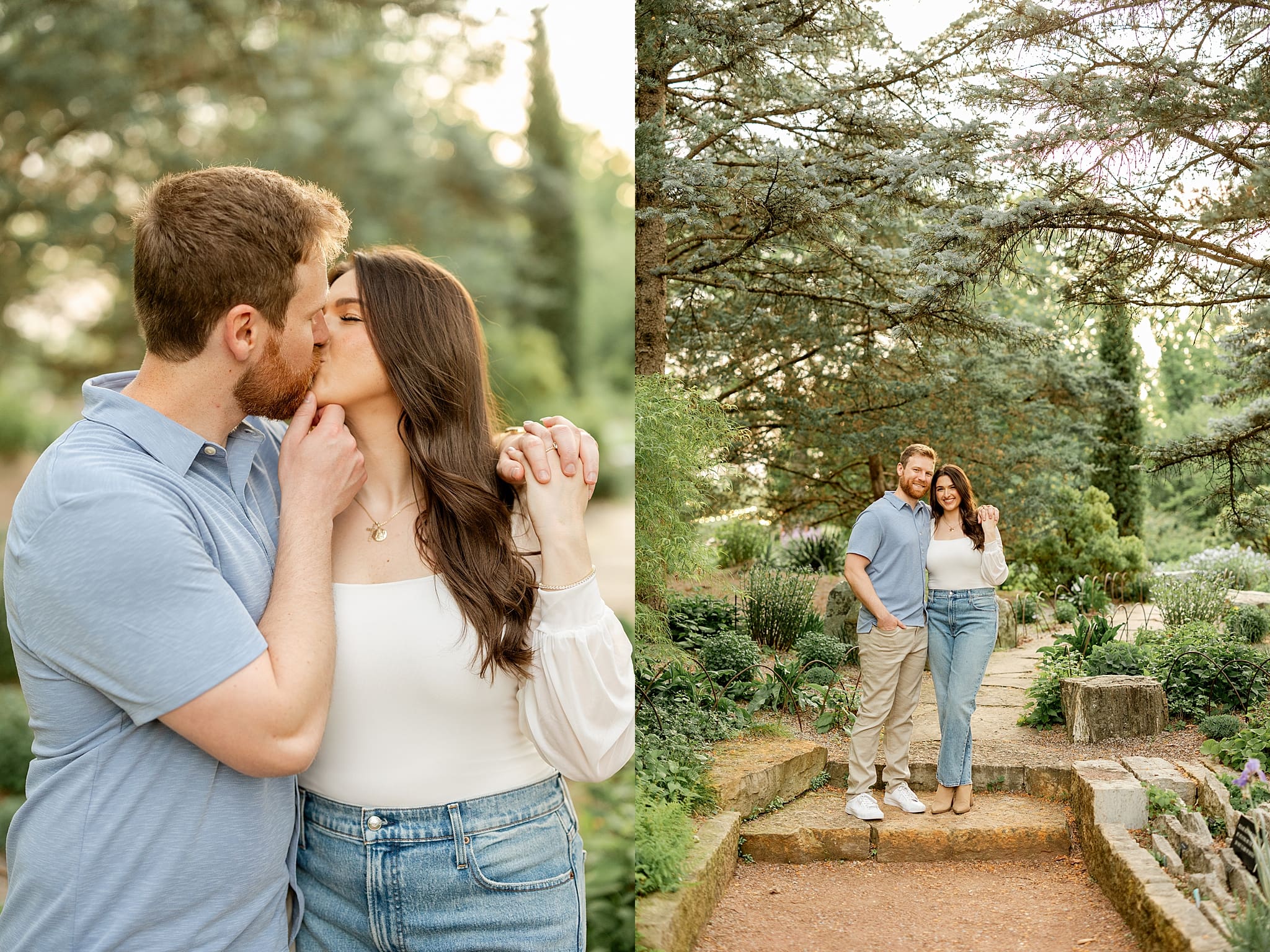 Featuring Luci & Joe's spring Cantigny Park engagement photos with Chicagoland engagement and wedding photographer Jillian Photography.