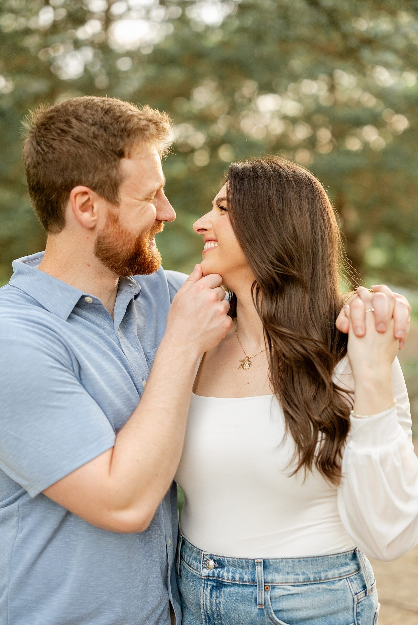 Featuring Luci & Joe's spring Cantigny Park engagement photos with Chicagoland engagement and wedding photographer Jillian Photography.