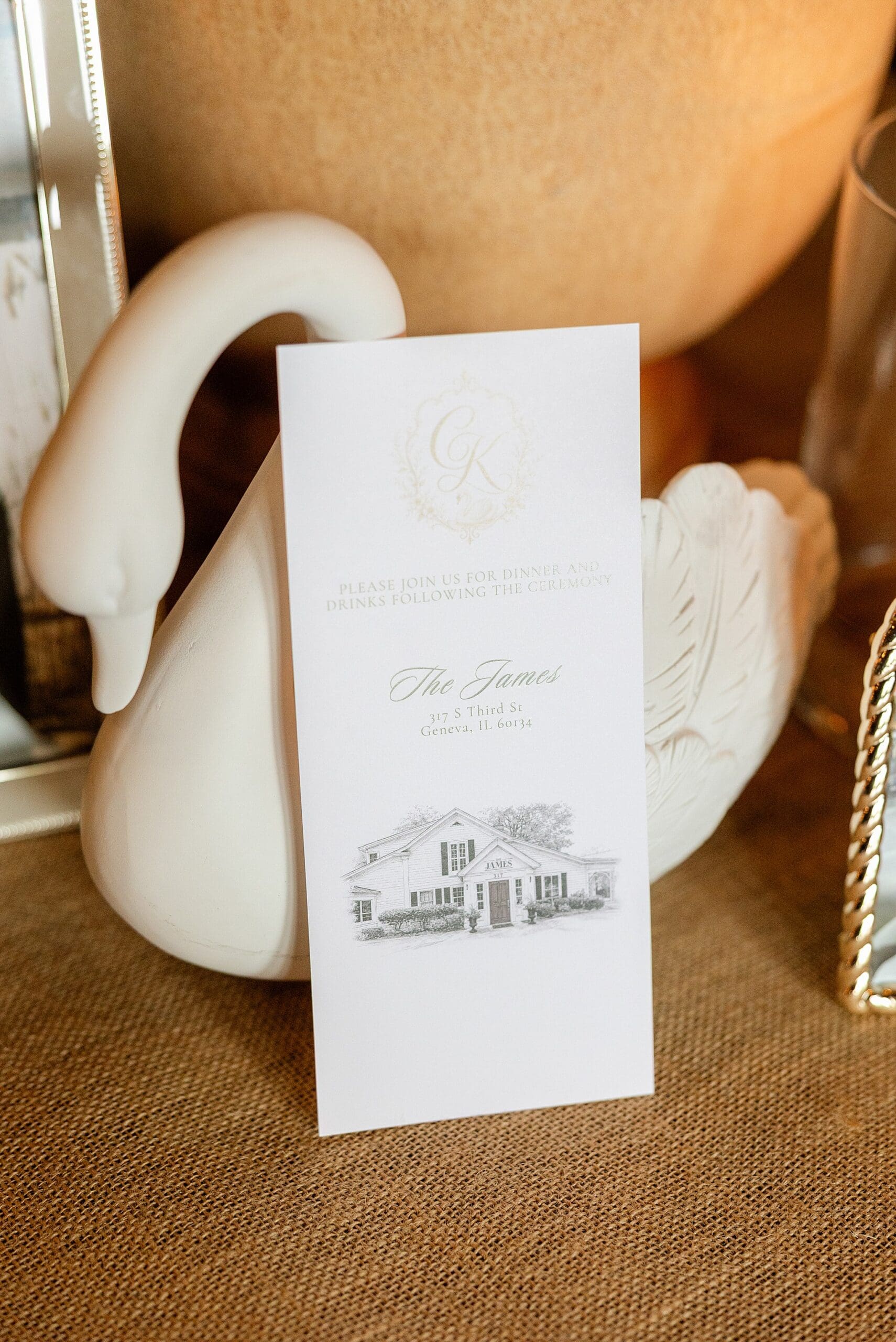 A look at Cam & Kyle's romantic wedding day at The James in Geneva photographed by Chicagoland wedding photographer Jillian Photography.