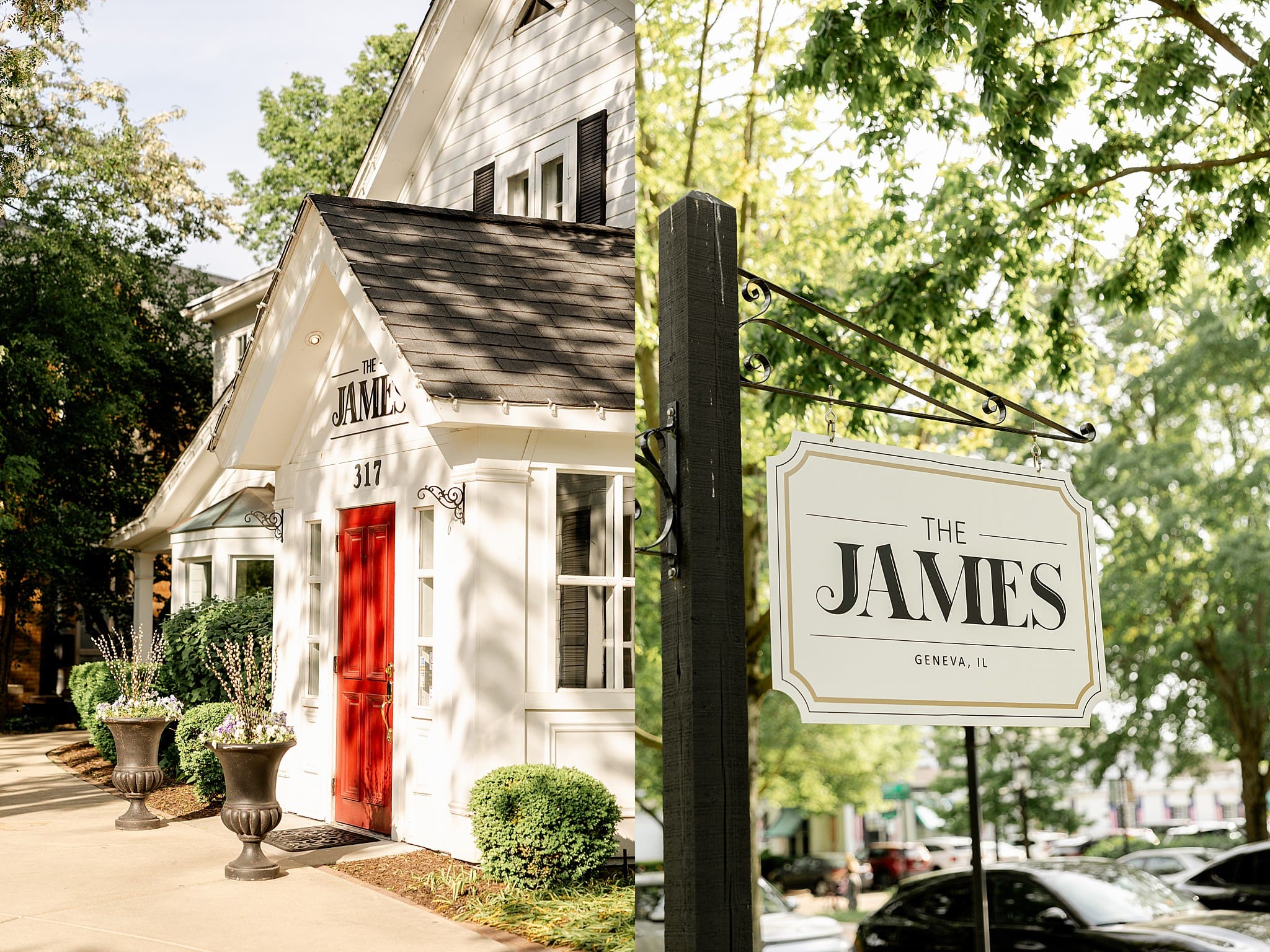 A look at Cam & Kyle's romantic wedding day at The James in Geneva photographed by Chicagoland wedding photographer Jillian Photography.
