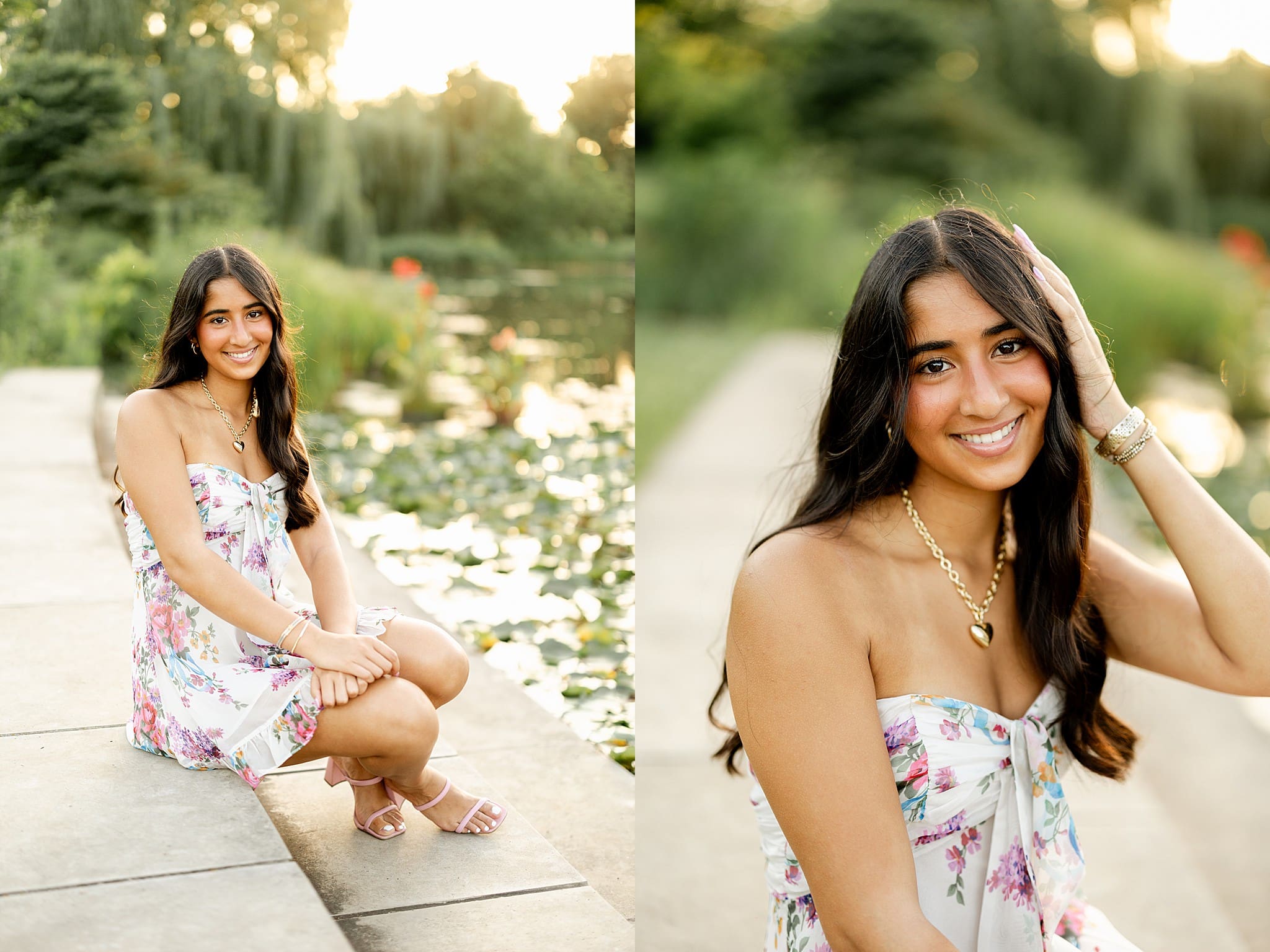 Naiyomi’s summer senior photos at Cantigny Park in Wheaton, Illinois, capture the warmth, blooms, and confidence of this beautiful Class of 2027 senior session.
