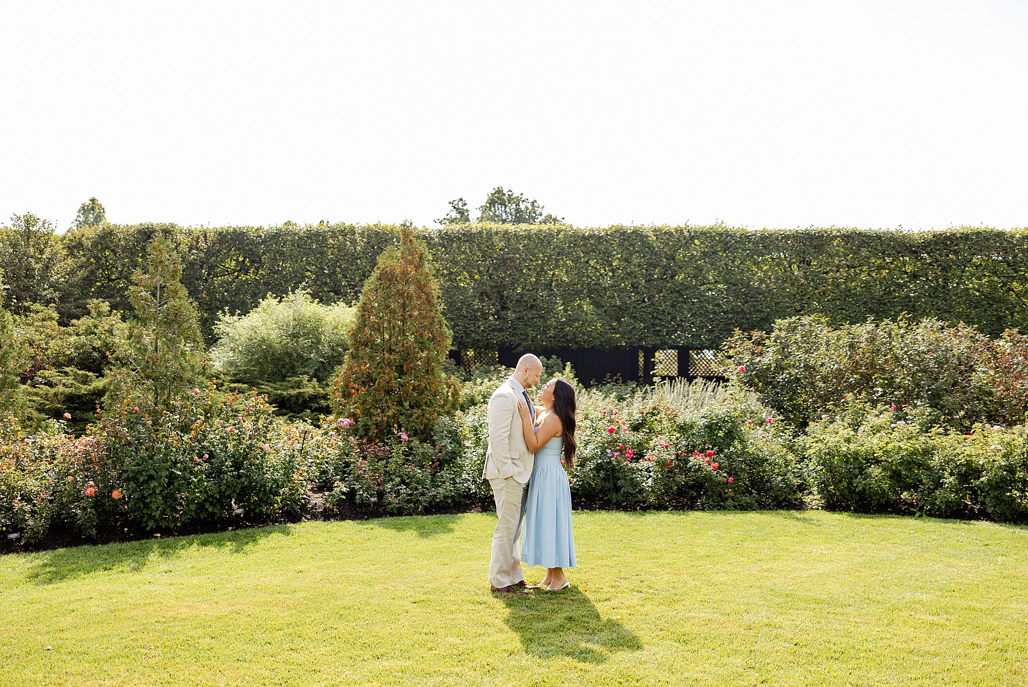 Chicago Botanic Garden proposal photos and proposal photo ideas with Chicagoland wedding photographer Jillian Photography.