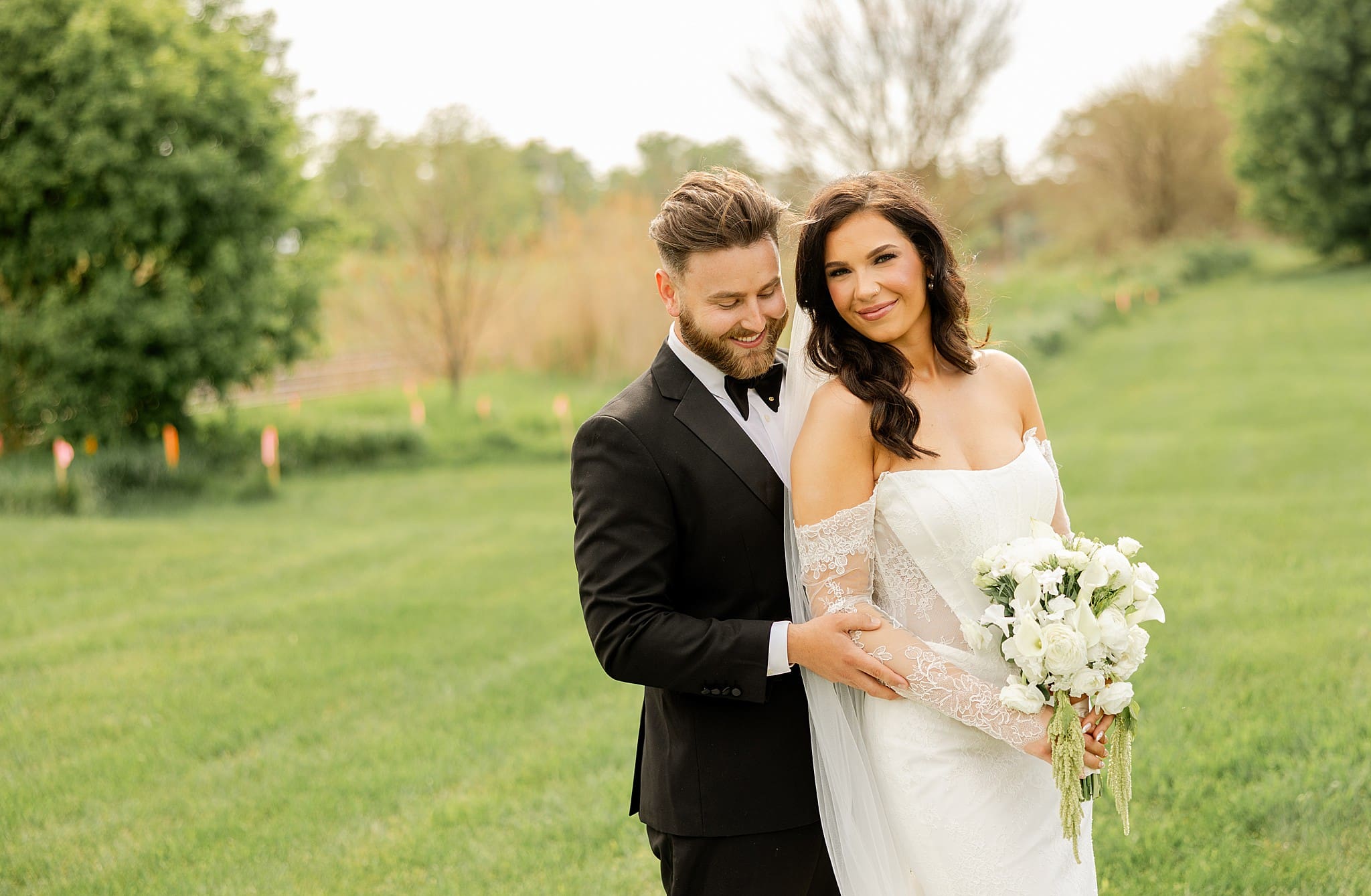 A look at Cam & Kyle's romantic wedding day at The James in Geneva photographed by Chicagoland wedding photographer Jillian Photography.